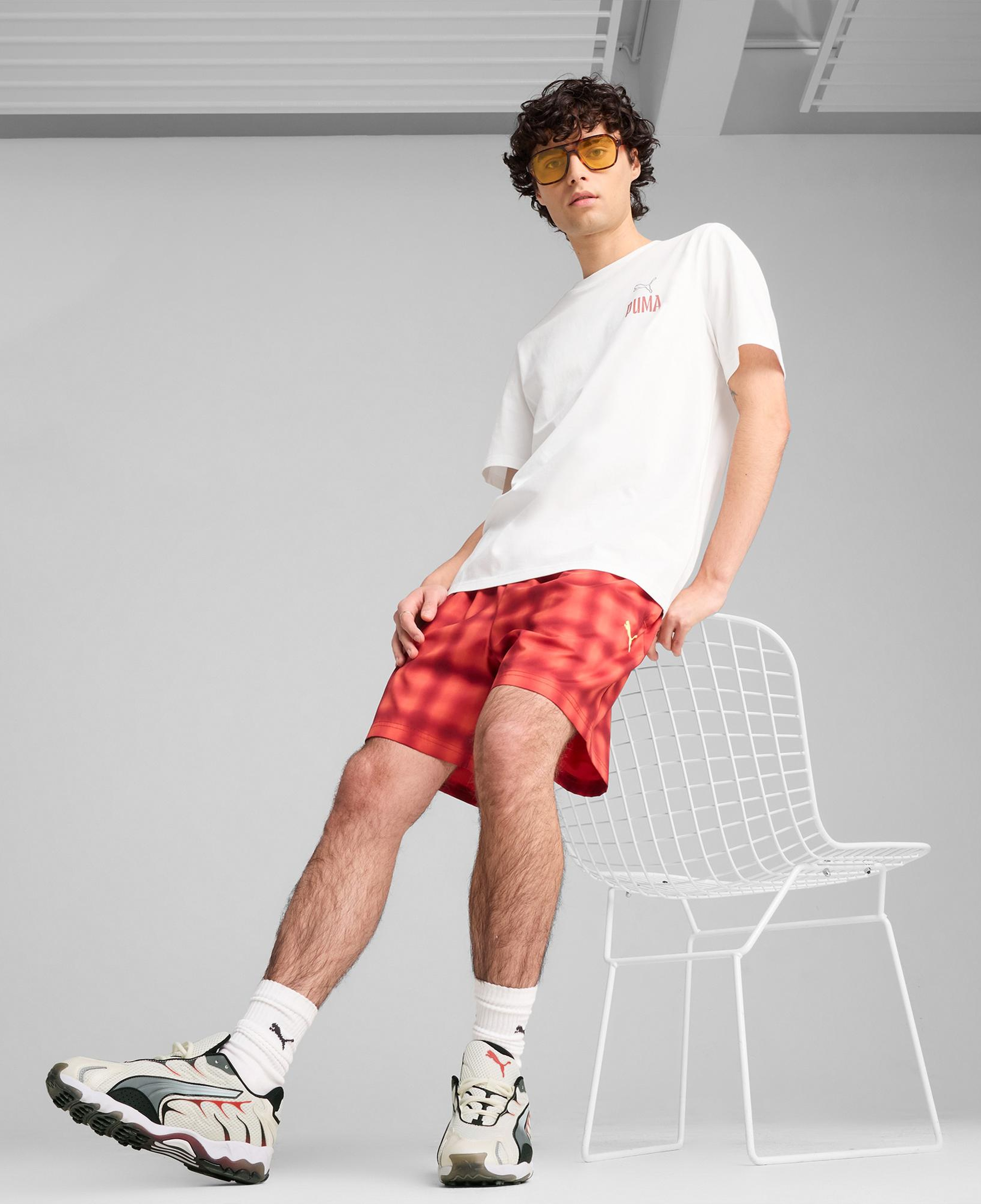 Puma Road to Unity Relaxed Dokuma Erkek Kırmızı Şort