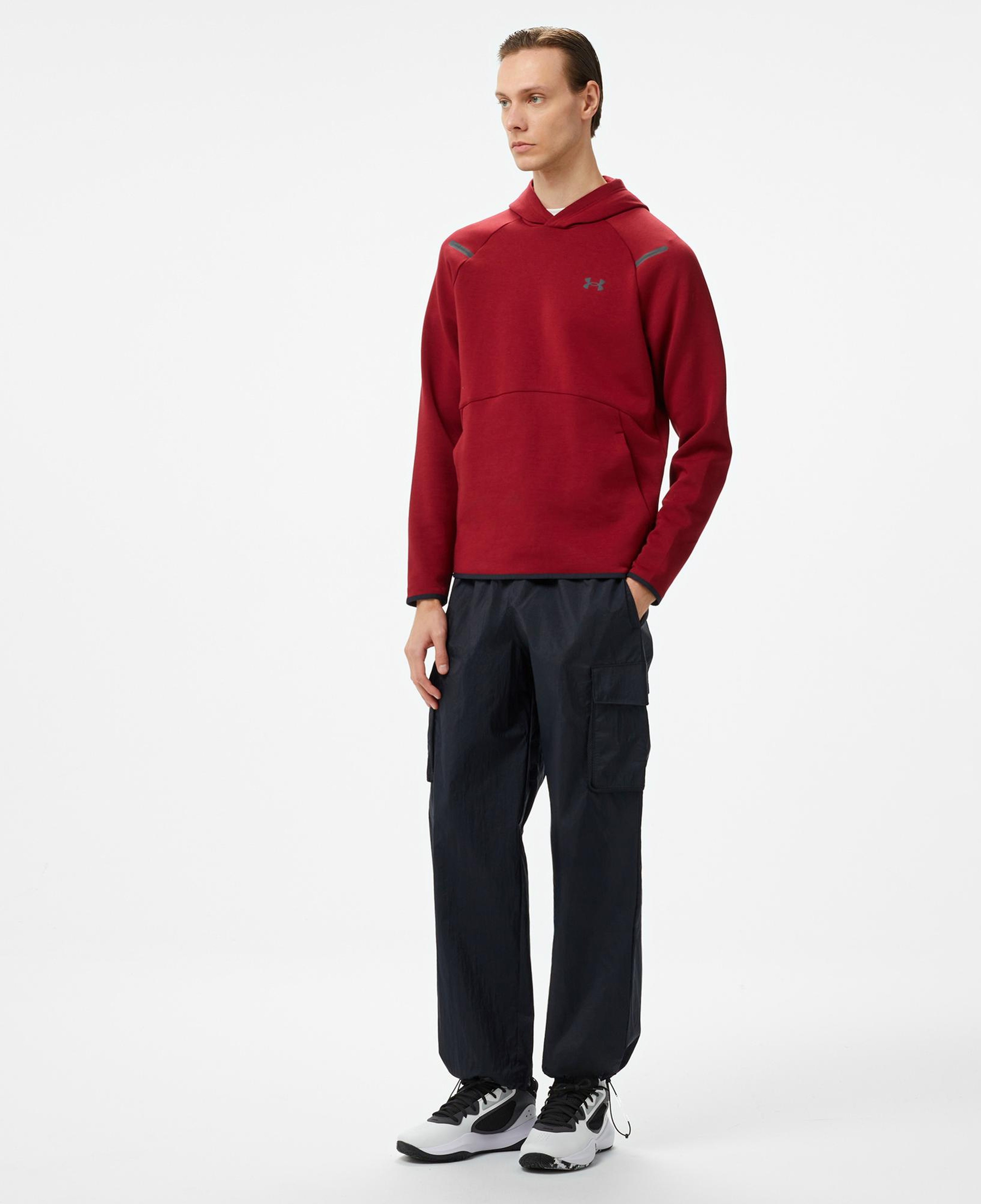 Under Armour Erkek Unstoppable Fleece Bordo Sweatshirt