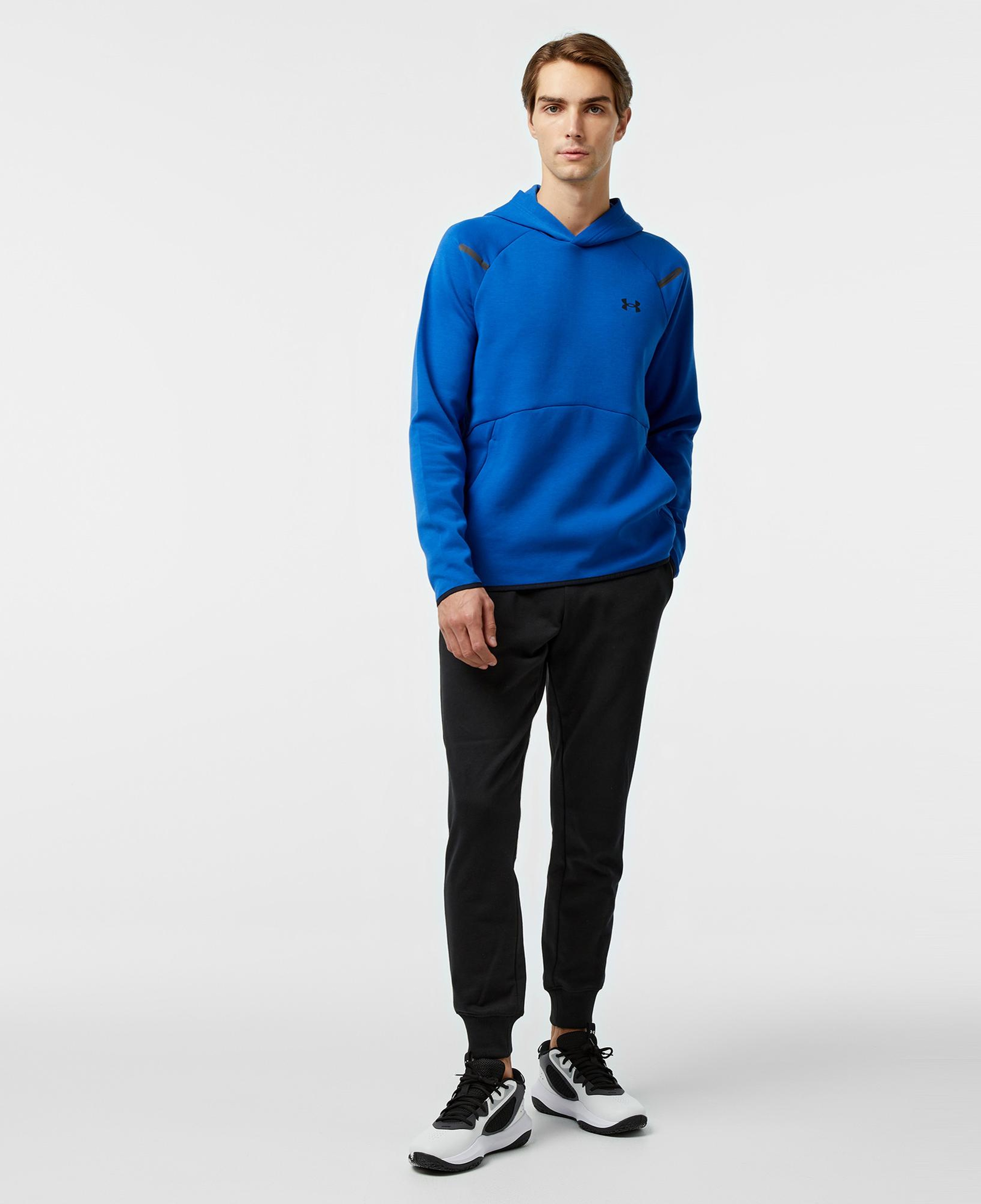 Under Armour Unstoppable Fleece Erkek Mavi Sweatshirt