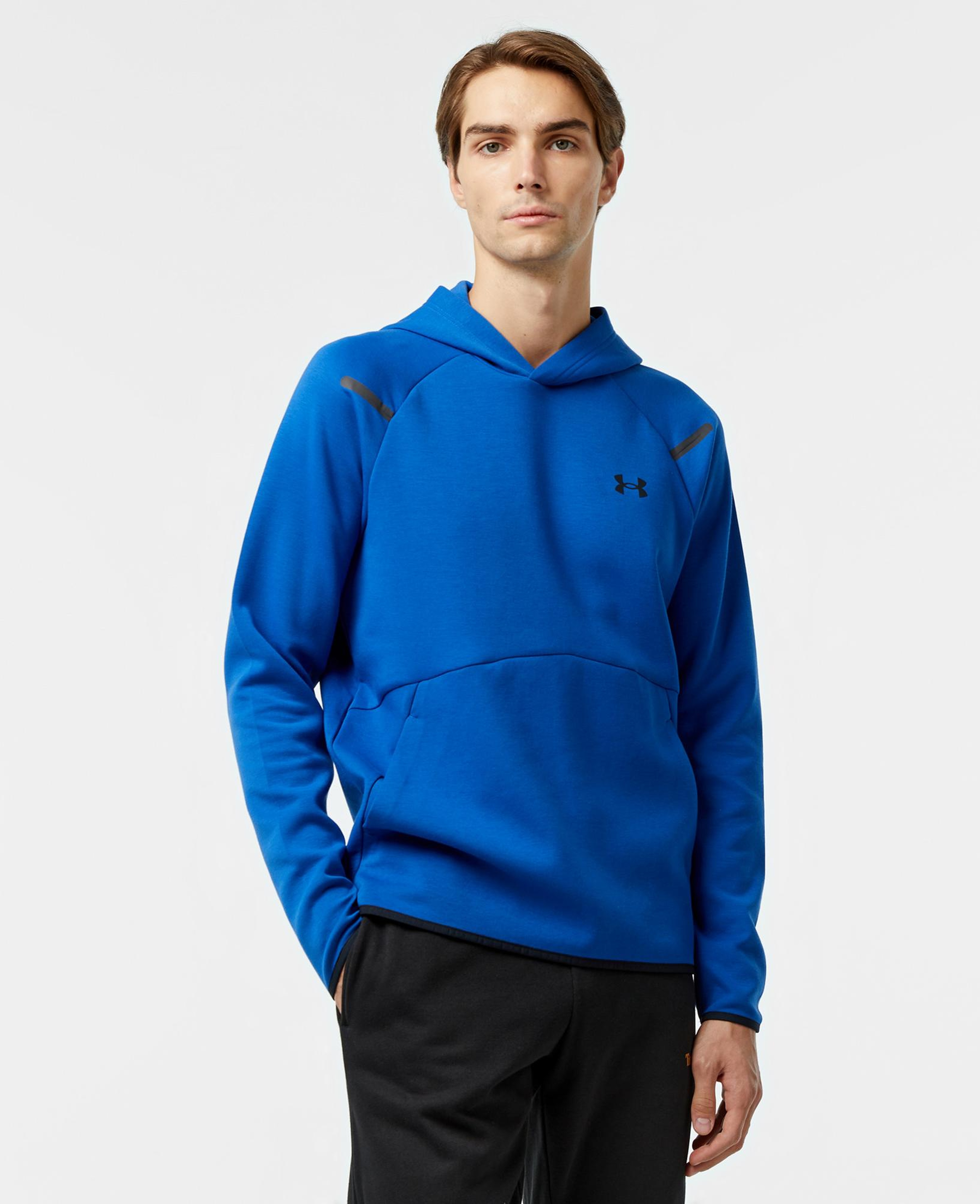Under Armour Unstoppable Fleece Erkek Mavi Sweatshirt