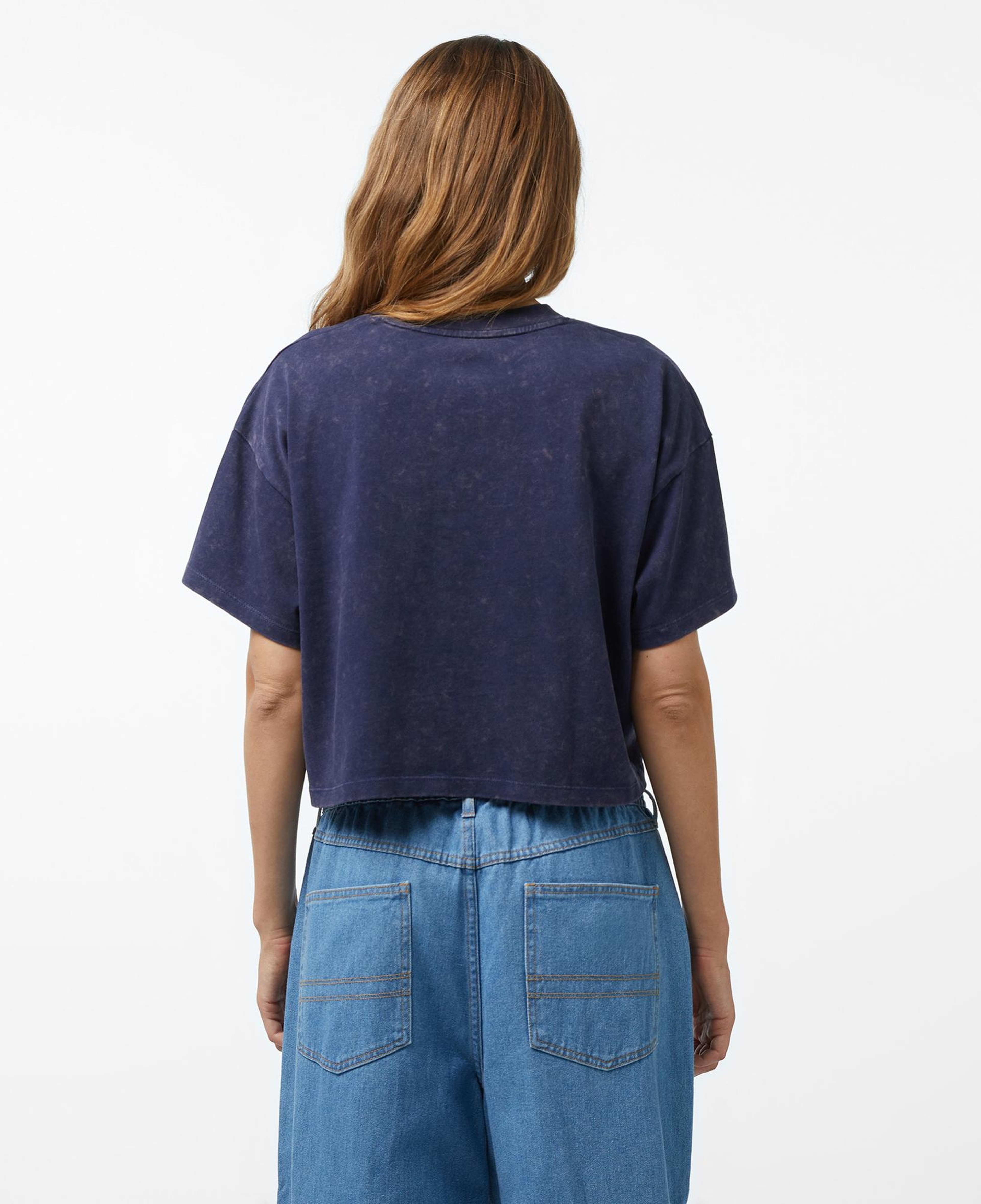 Under Armour Varsity Crop Hw Ss Kadın Lacivert T-Shirt