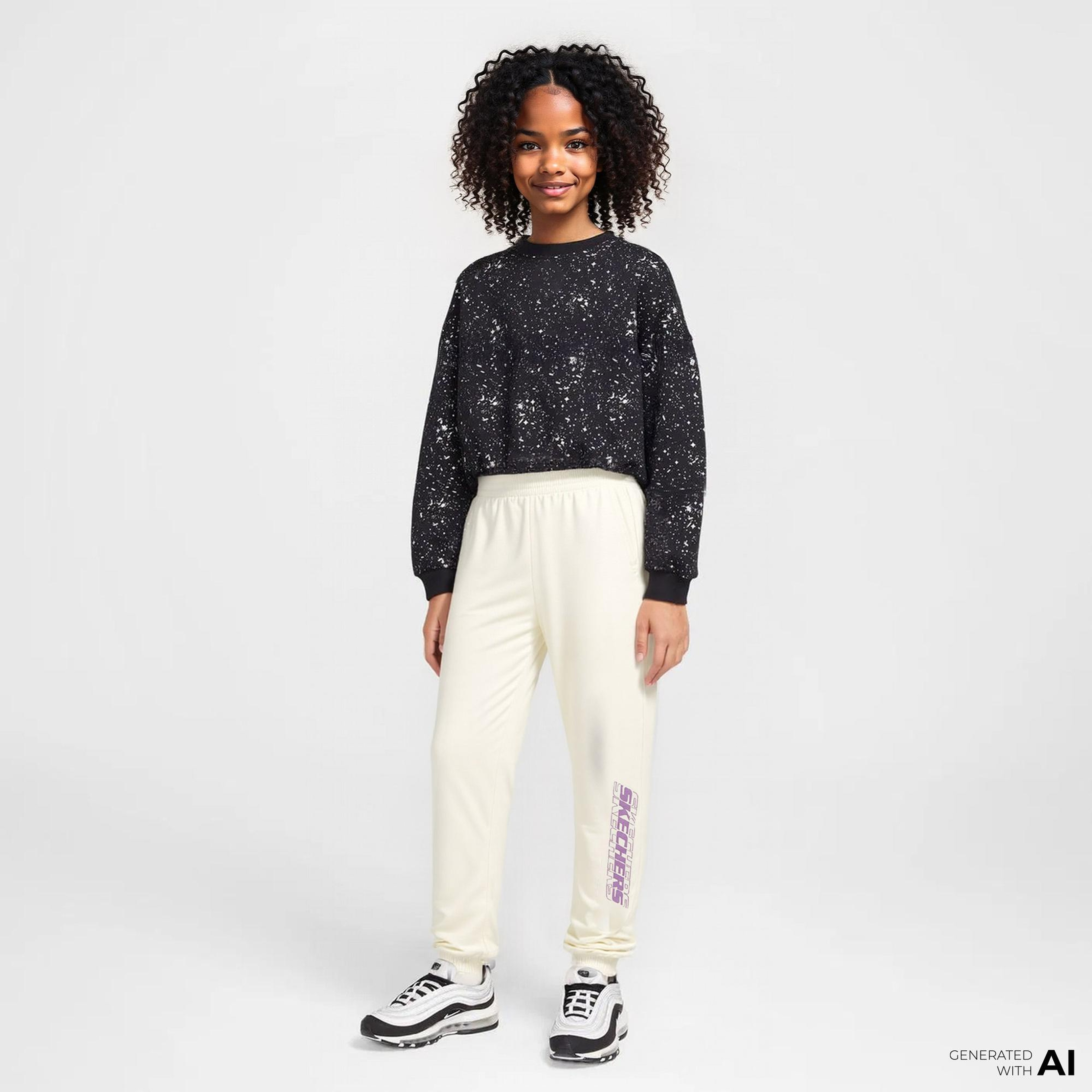 Skechers G 2Xi-Lock Jogger Çocuk Beyaz Eşofman Altı