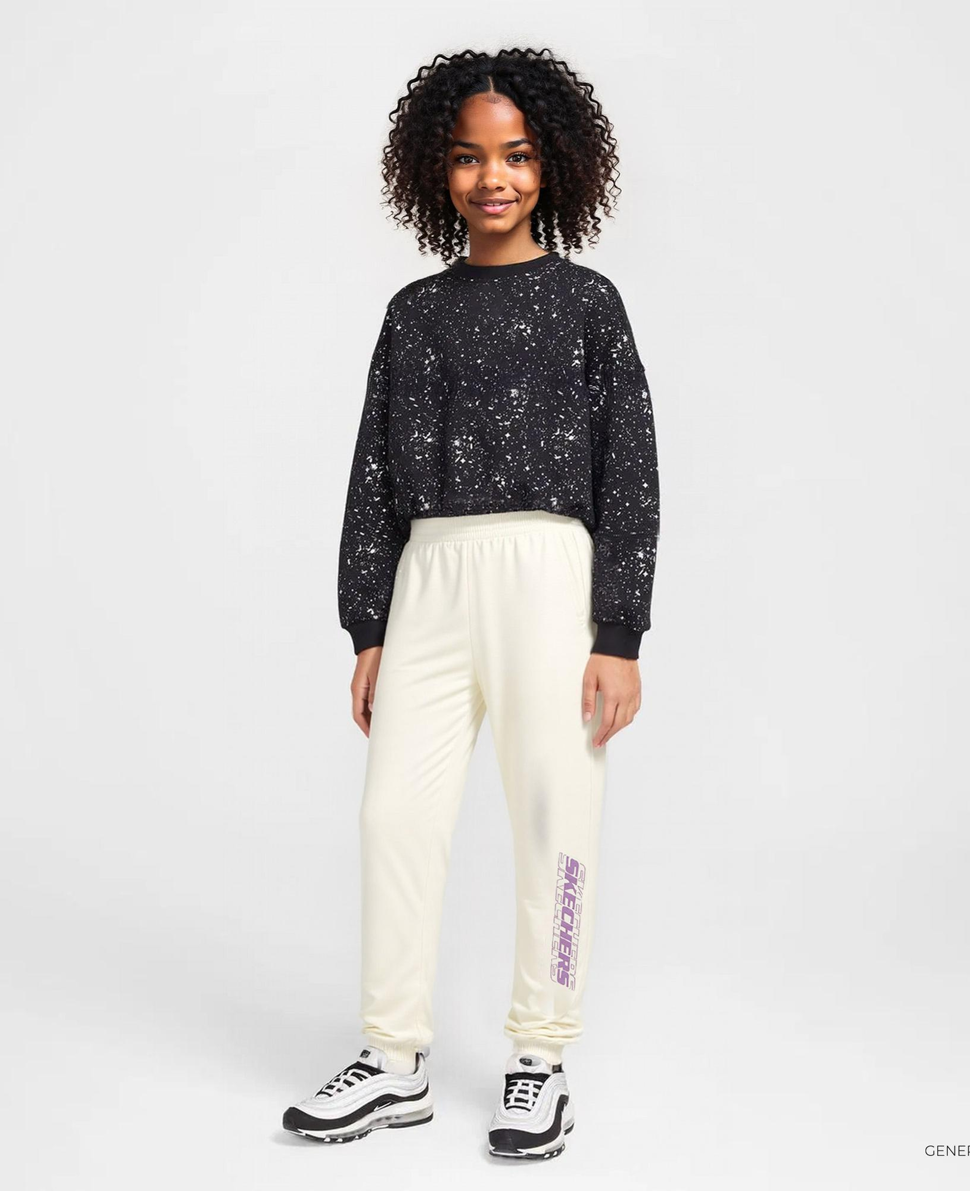 Skechers G 2Xi-Lock Jogger Çocuk Beyaz Eşofman Altı