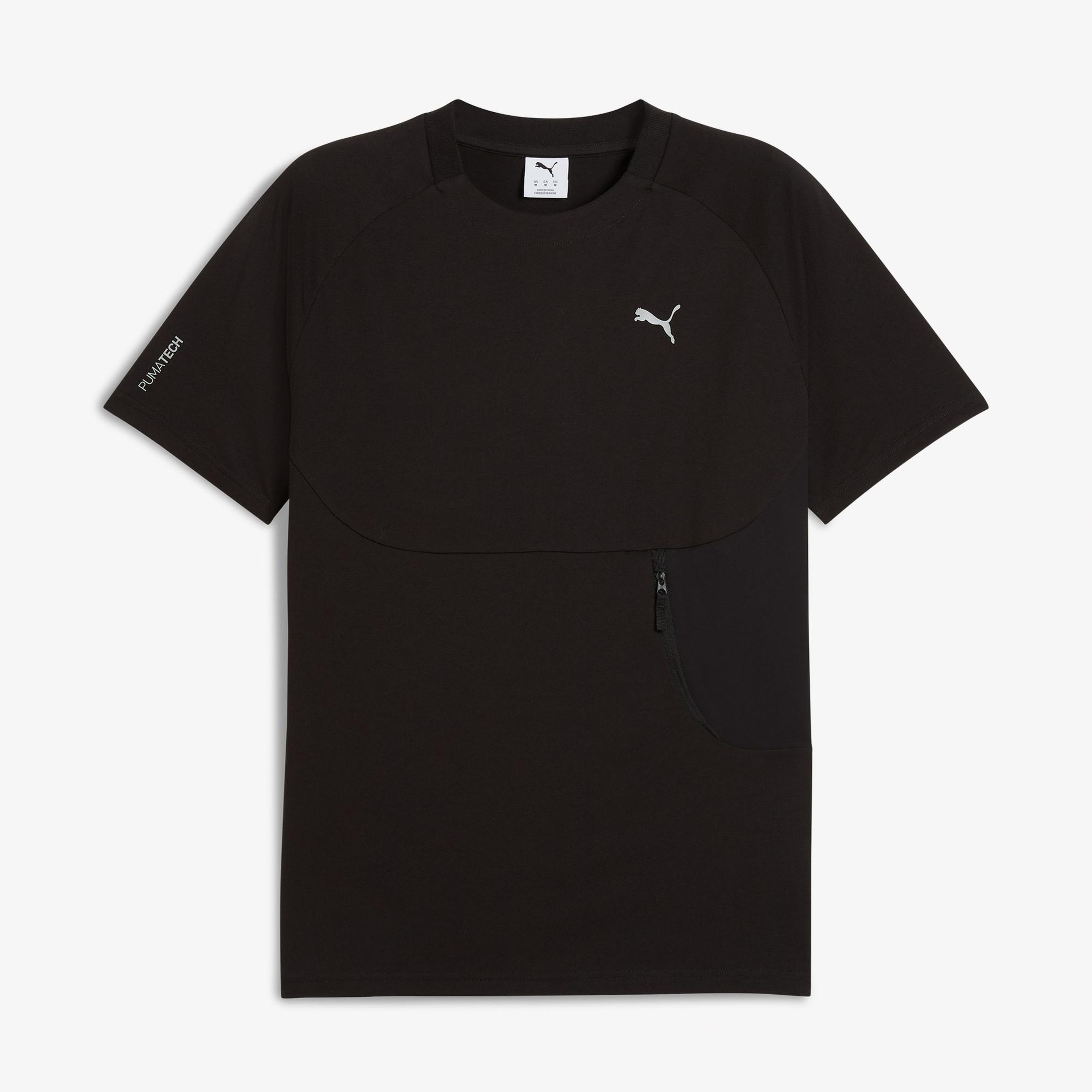 Puma Tech Pocket Erkek Siyah T-Shirt