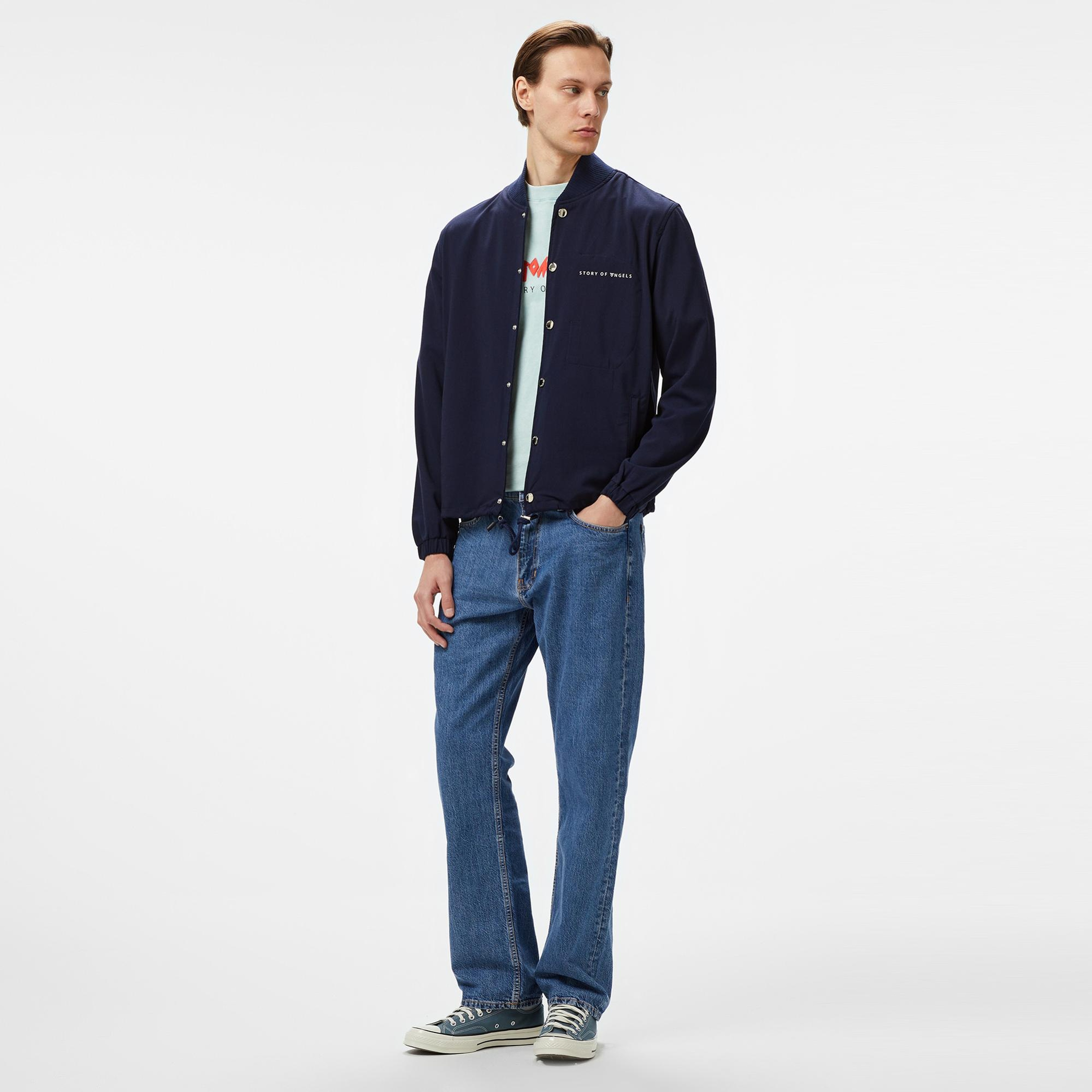 Story Of Angels Romance College Erkek Lacivert Ceket