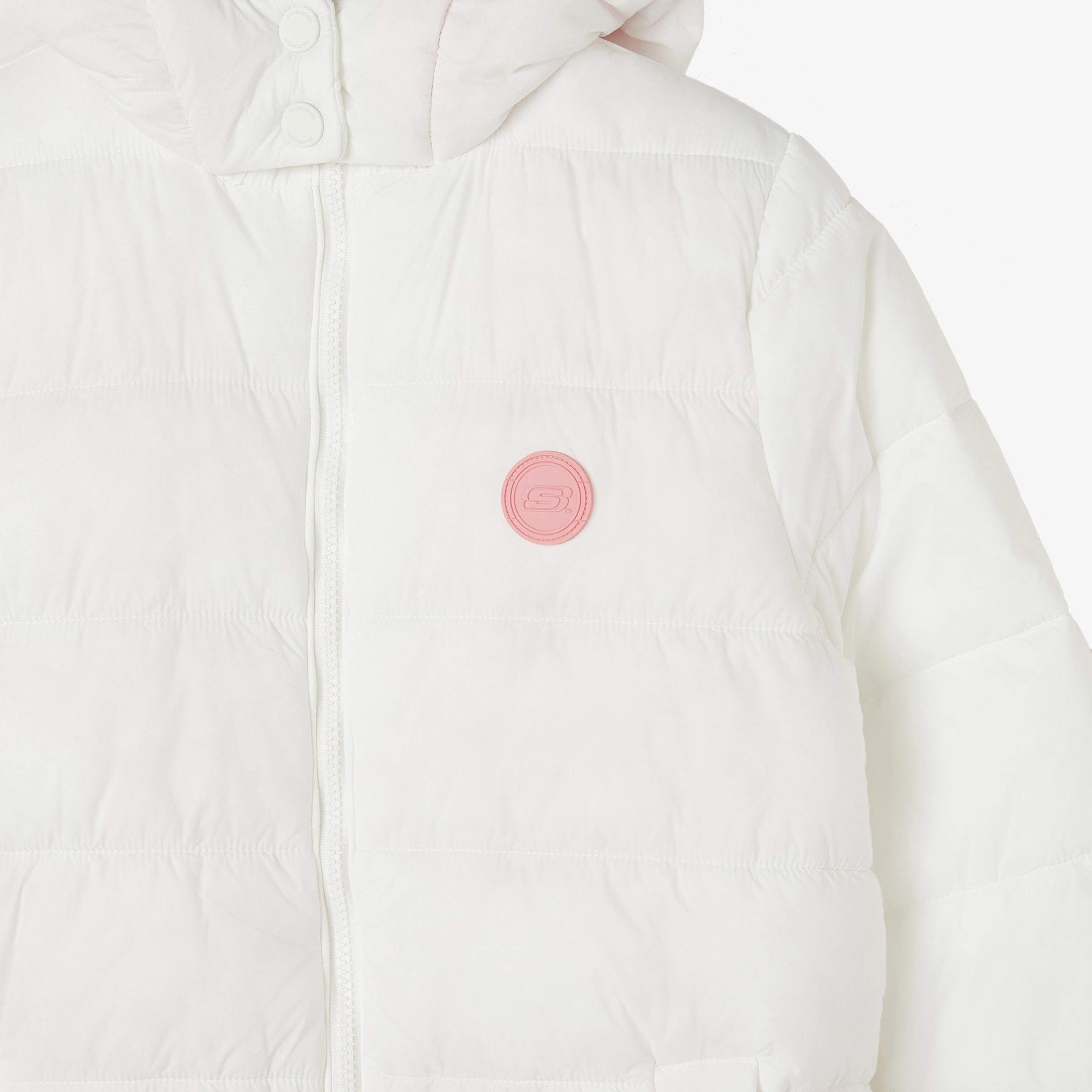 Skechers G Outerwear Padded Çocuk Beyaz Ceket