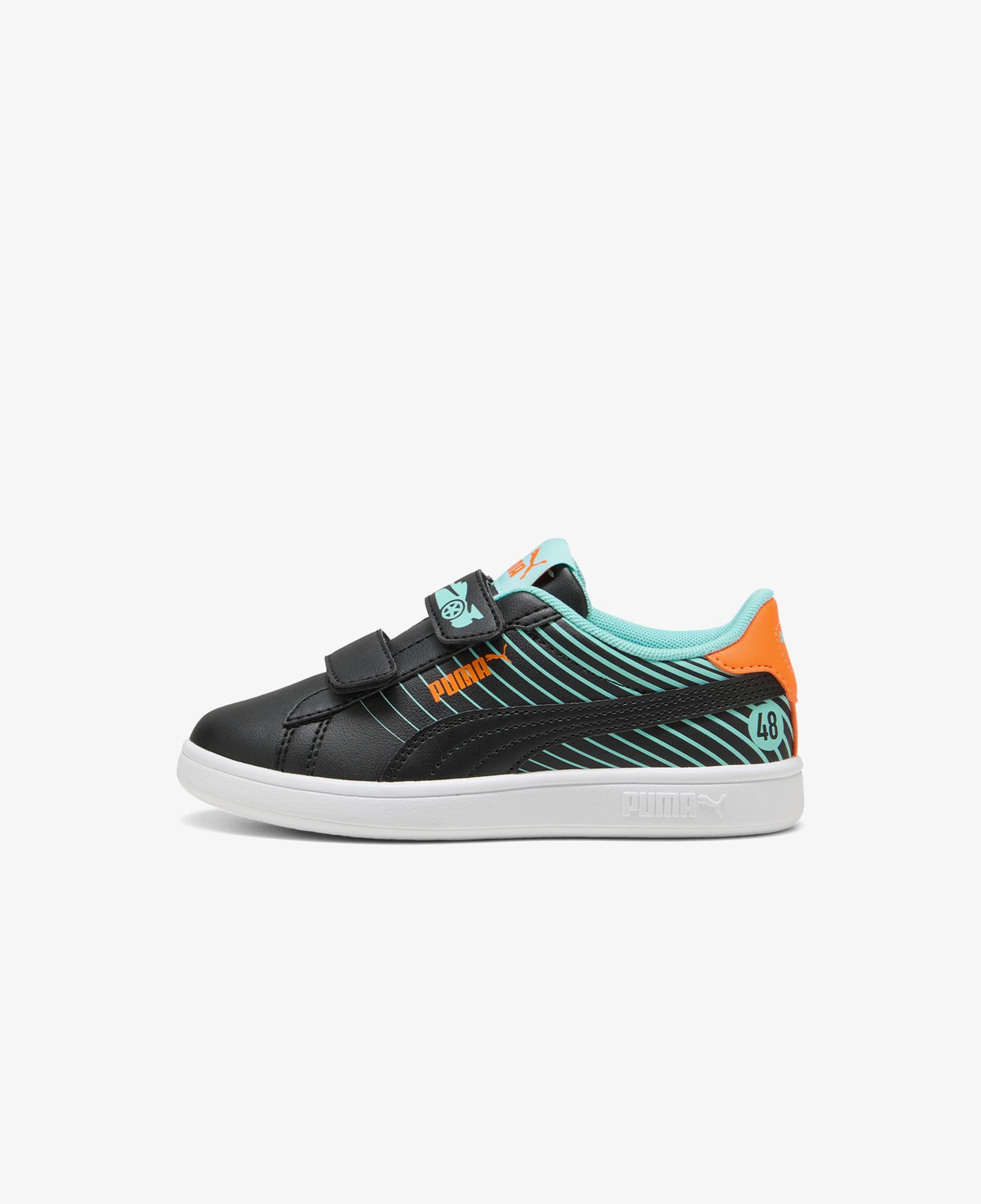 Puma Smash 3.0 Poised 2 Race Çocuk Siyah Spor Ayakkabı