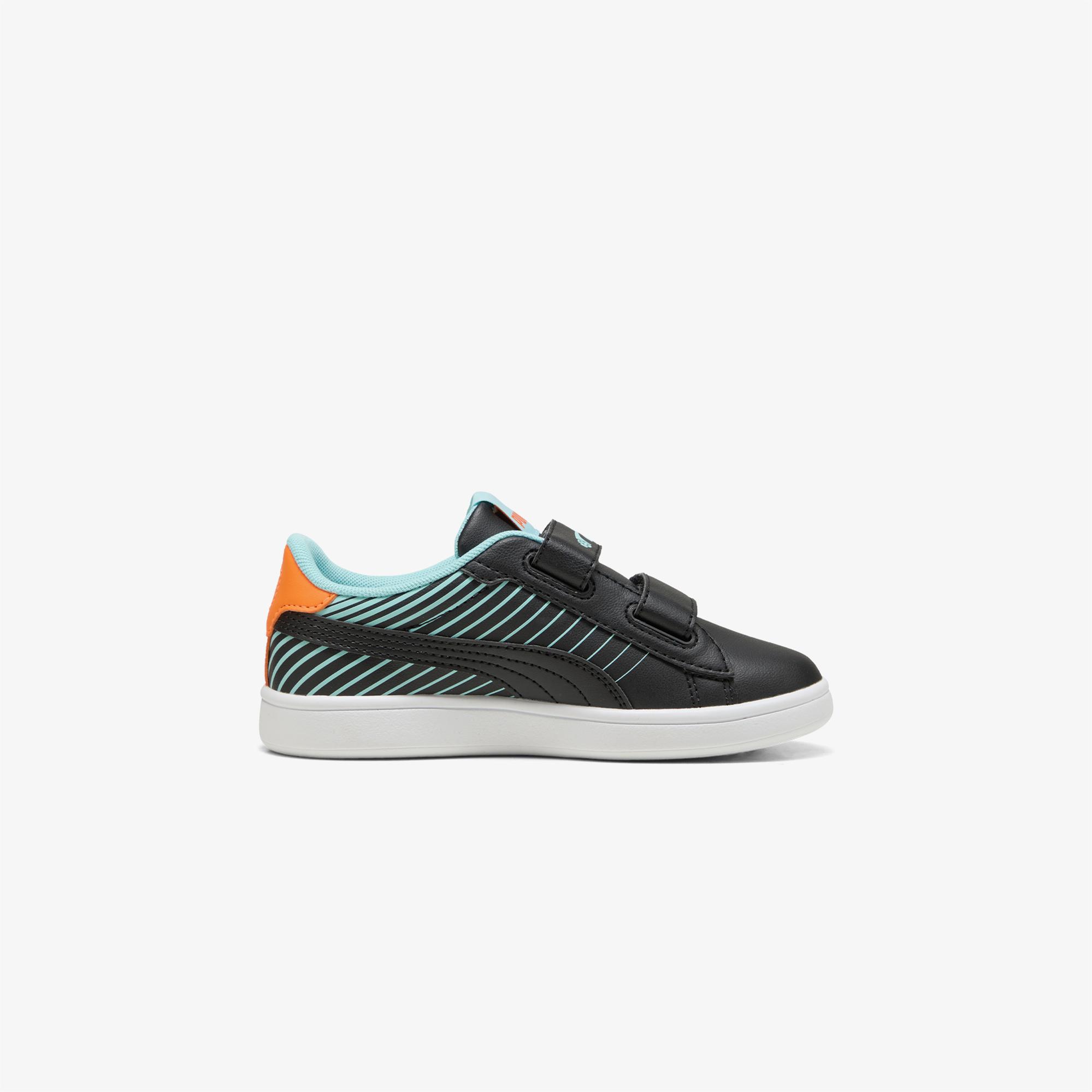 Puma Smash 3.0 Poised 2 Race Çocuk Siyah Spor Ayakkabı