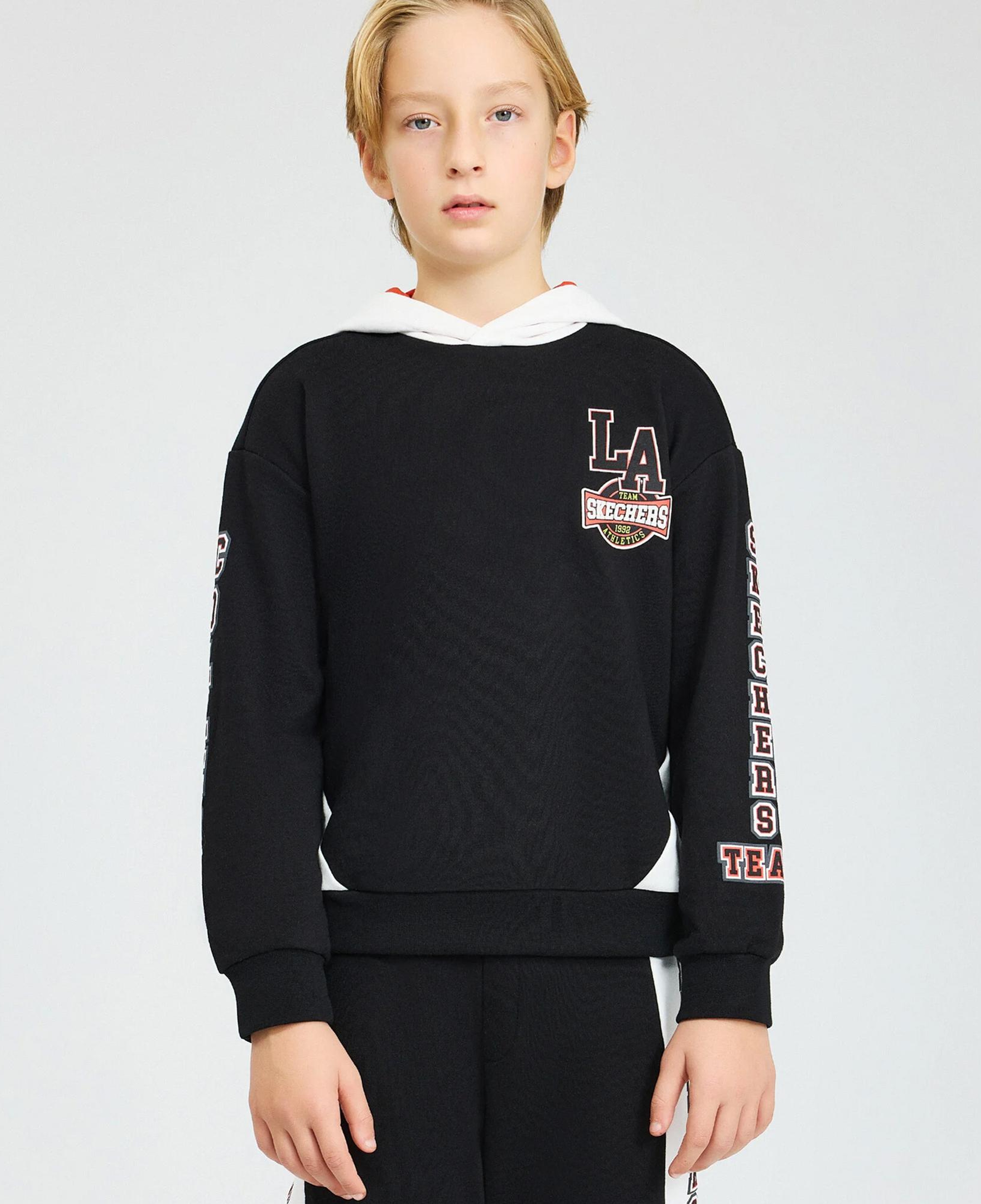 Skechers B Lw Fleece Çocuk Siyah Hoodie