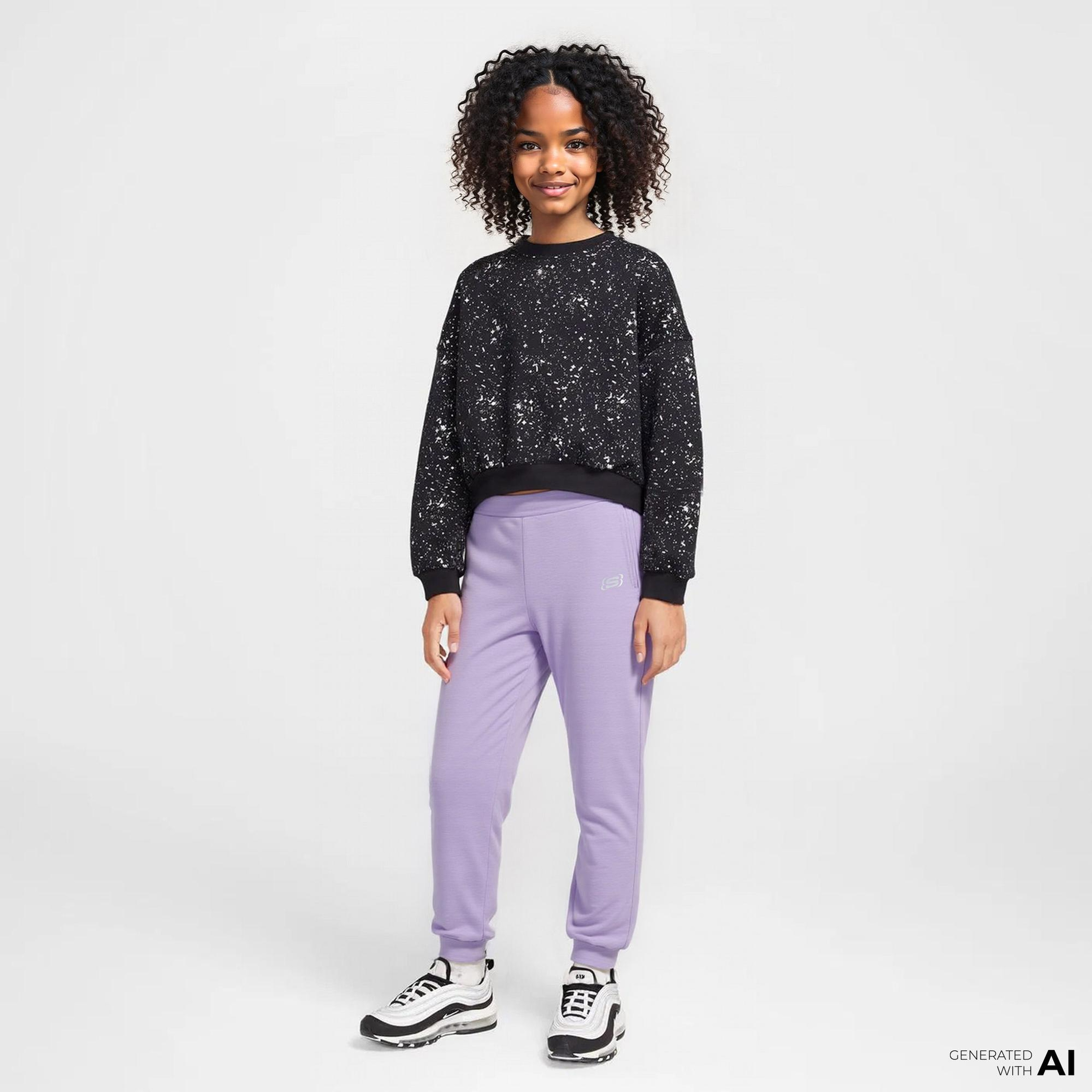 Skechers G Essential Jogger Çocuk Mor Eşofman Altı