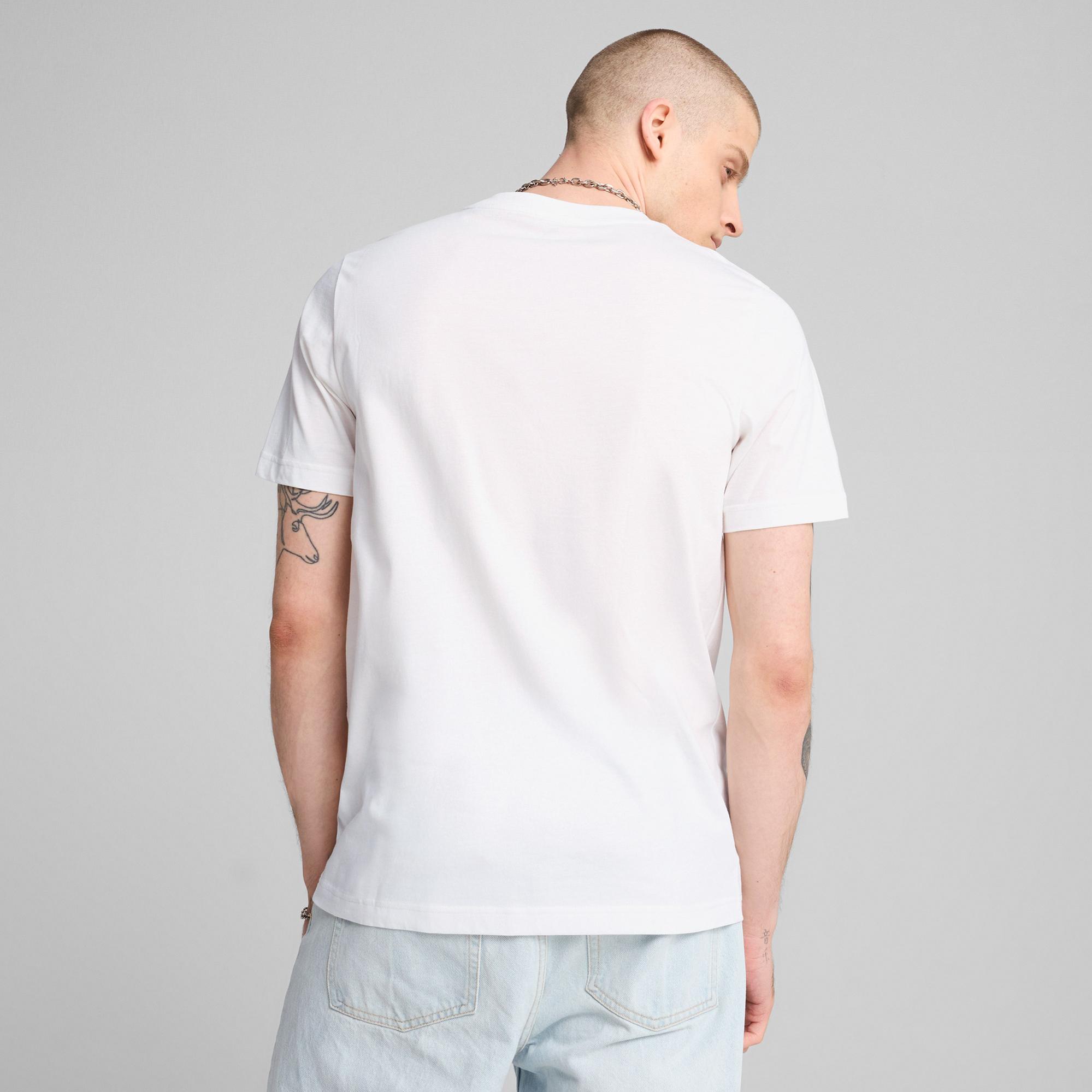 Puma Graphics Icon Erkek Beyaz T-Shirt