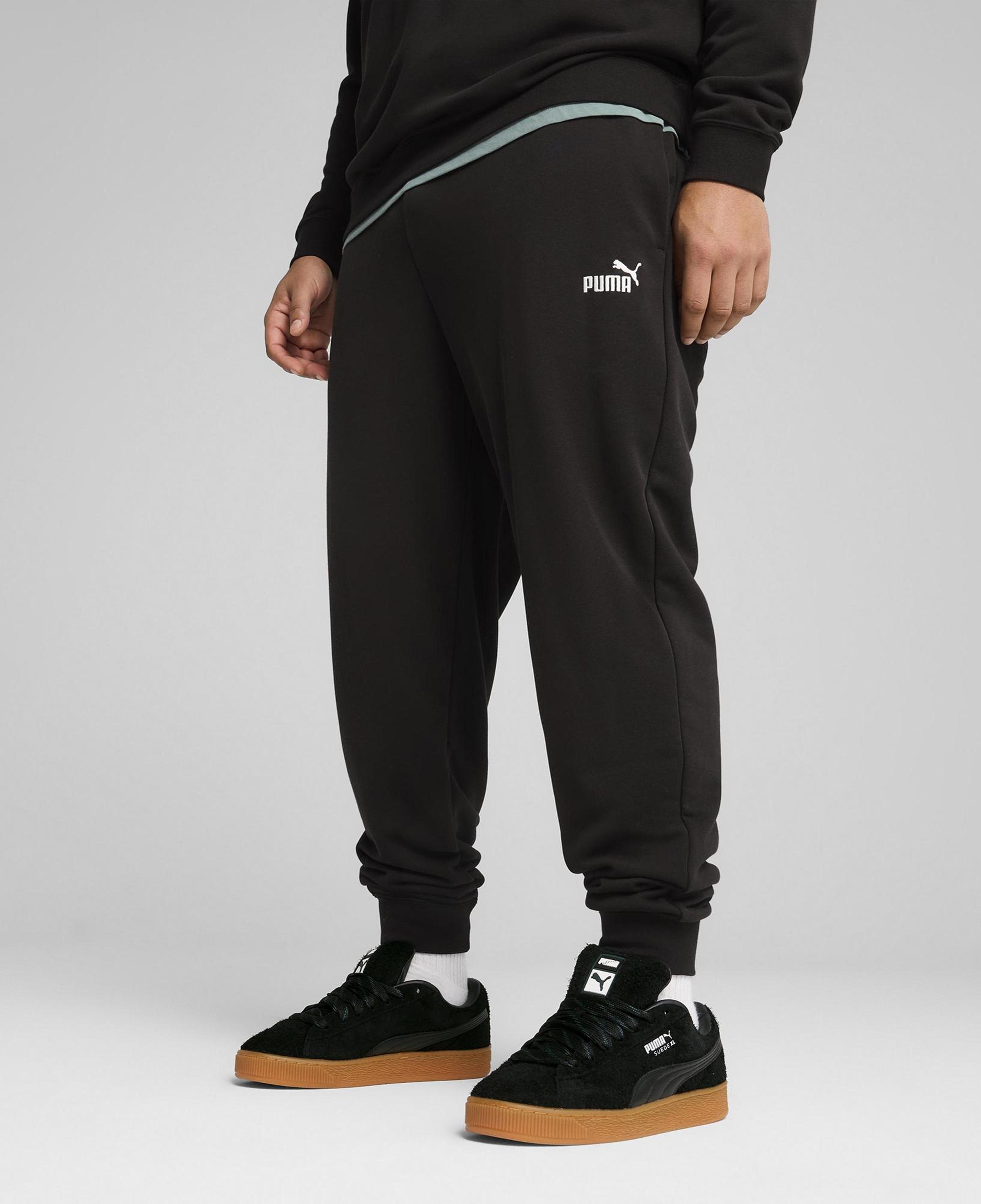 Puma Essentials No 1 Logo Erkek Siyah Eşofman Altı