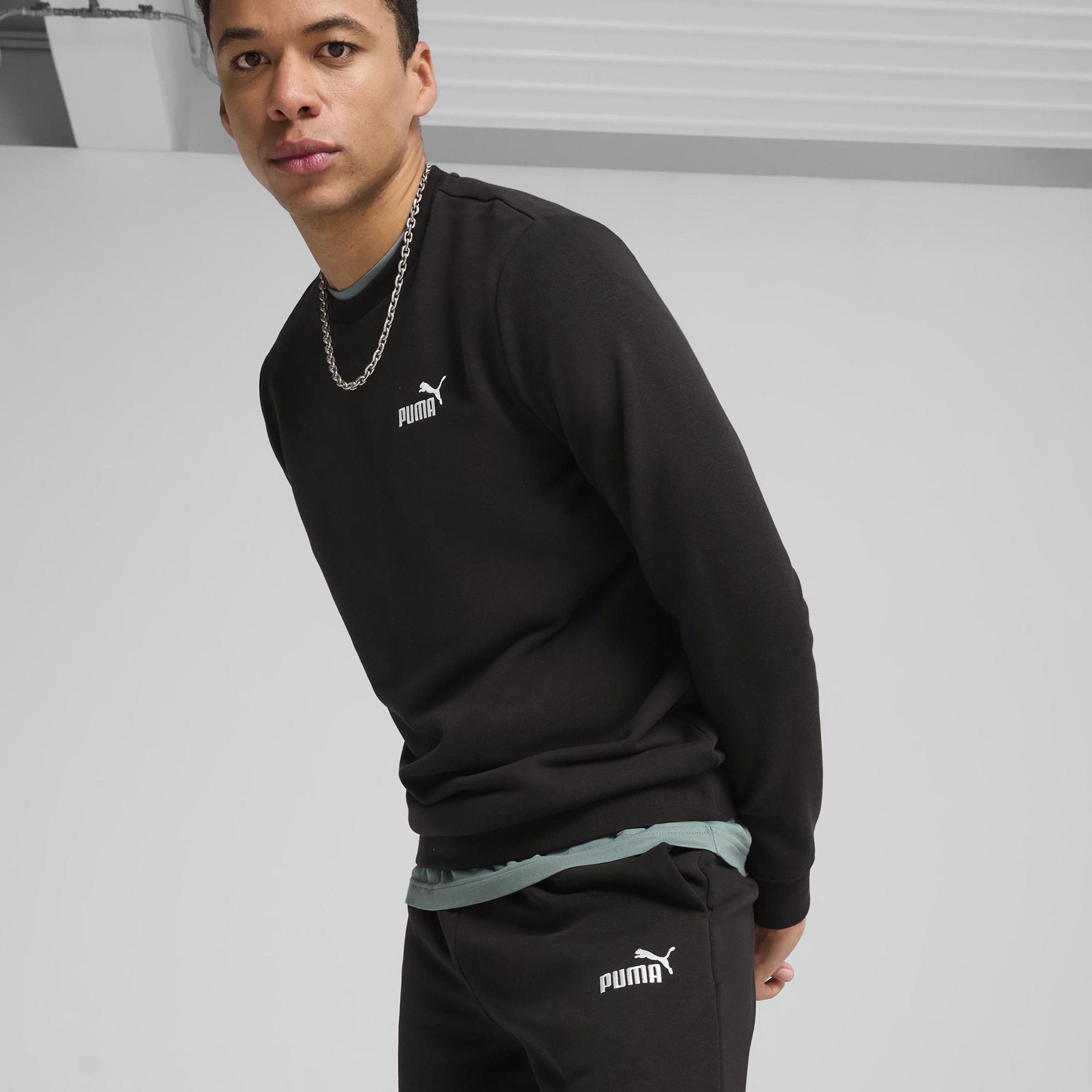 Puma Essentials No 1 Logo Erkek Siyah Eşofman Altı