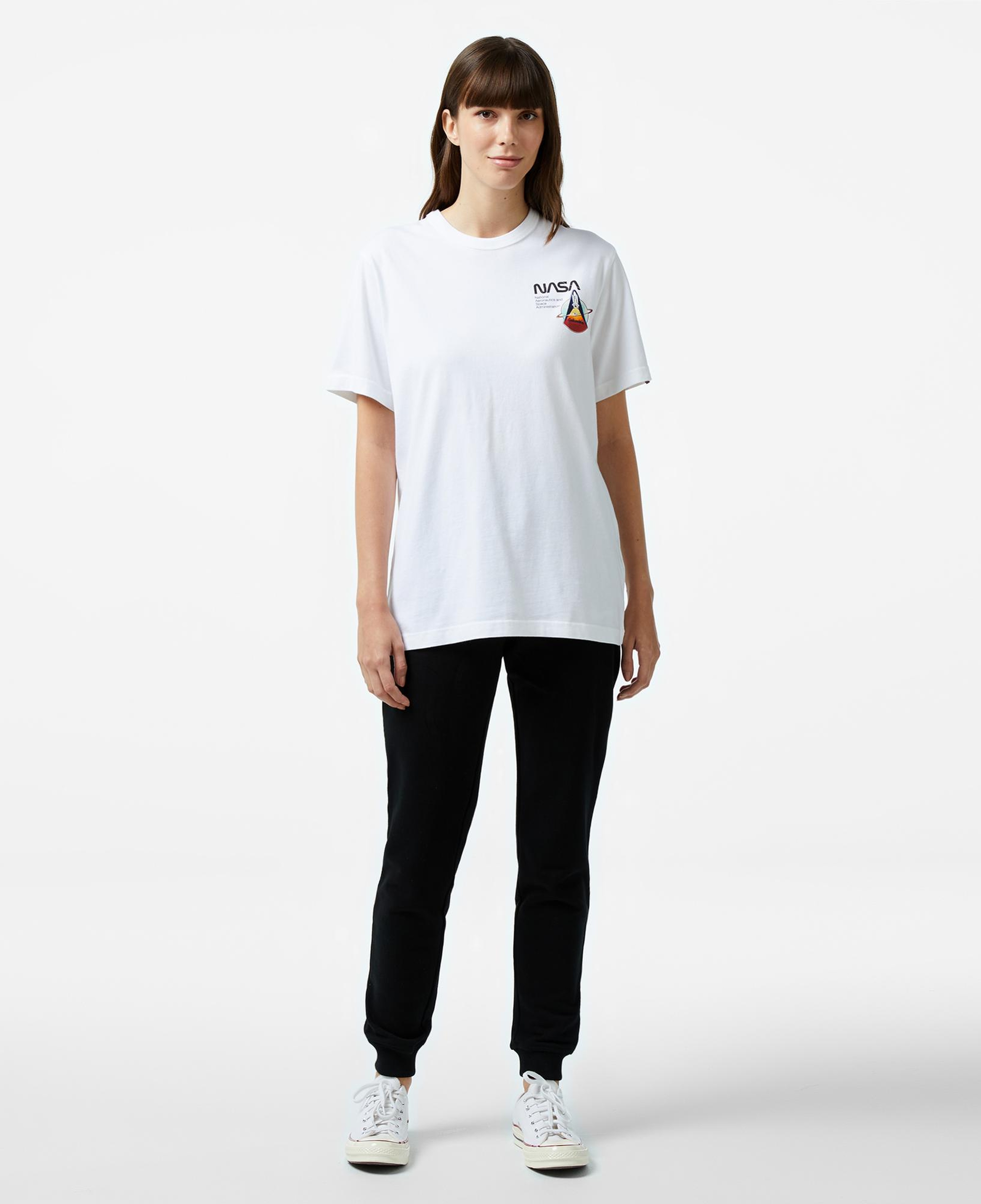 Alpha Industries  Columbia Sts-1 Unisex Beyaz T-Shirt