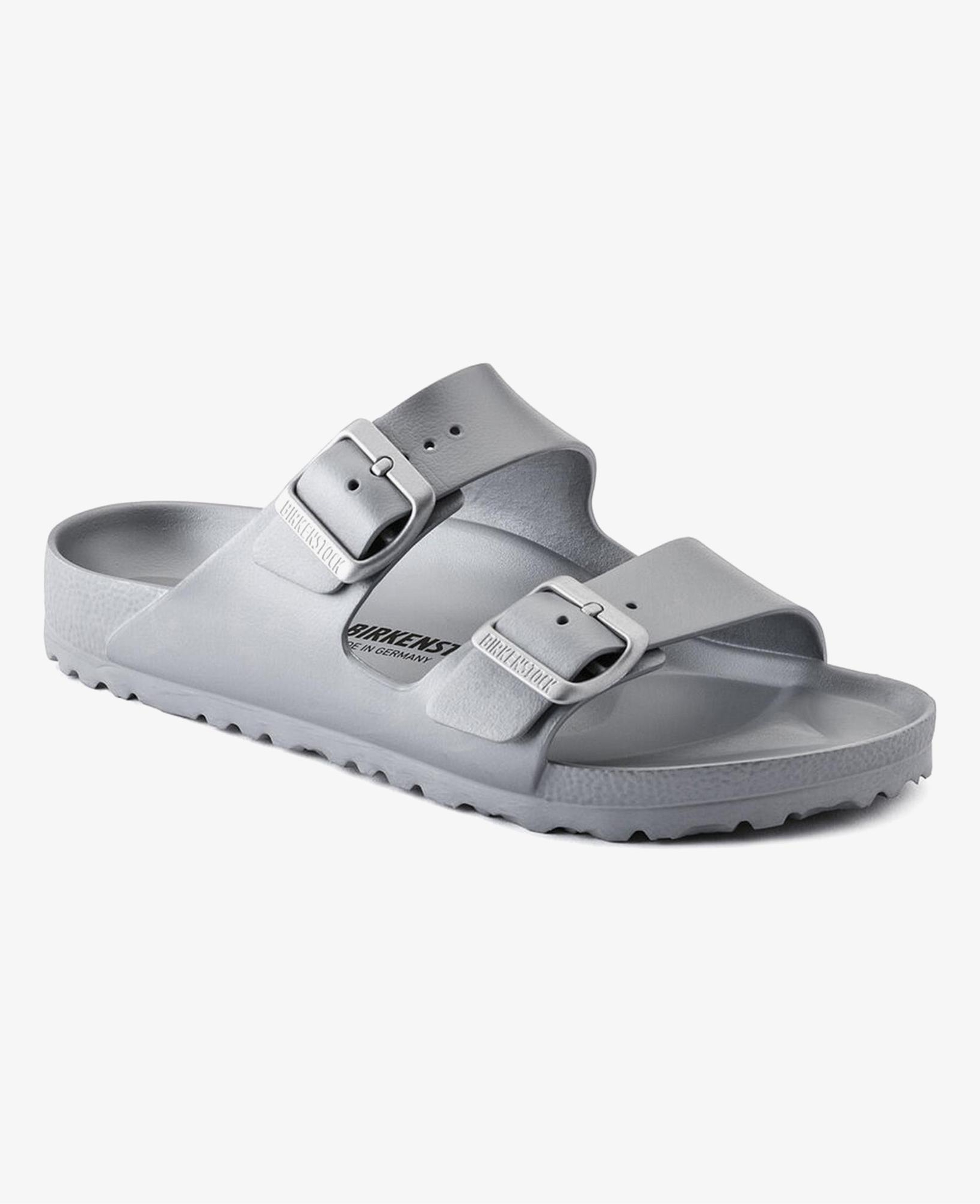 Birkenstock Arizona Eva Metallic Çift Bantlı Erkek Gri Plaj Terliği