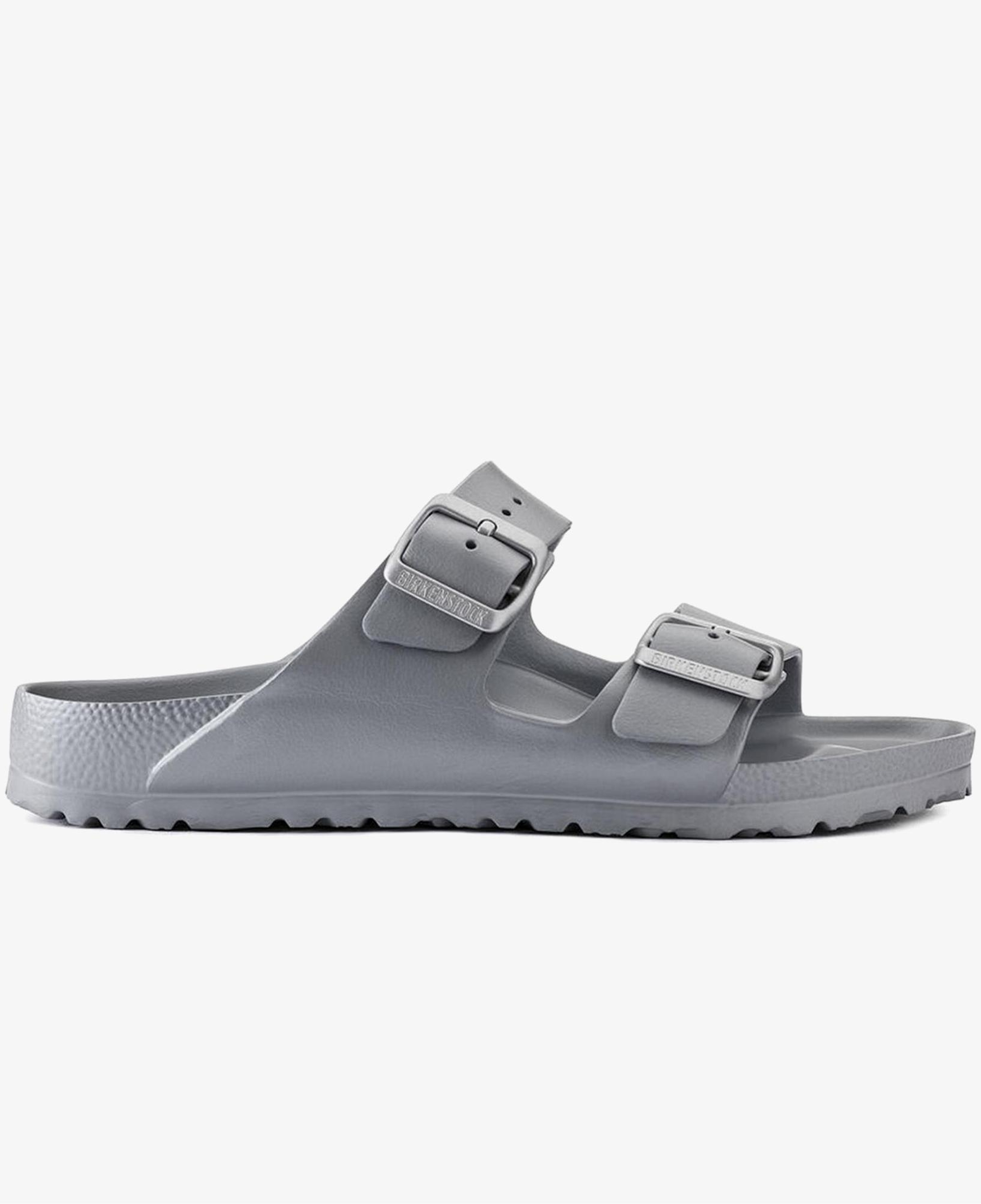 Birkenstock Arizona Eva Metallic Çift Bantlı Erkek Gri Plaj Terliği