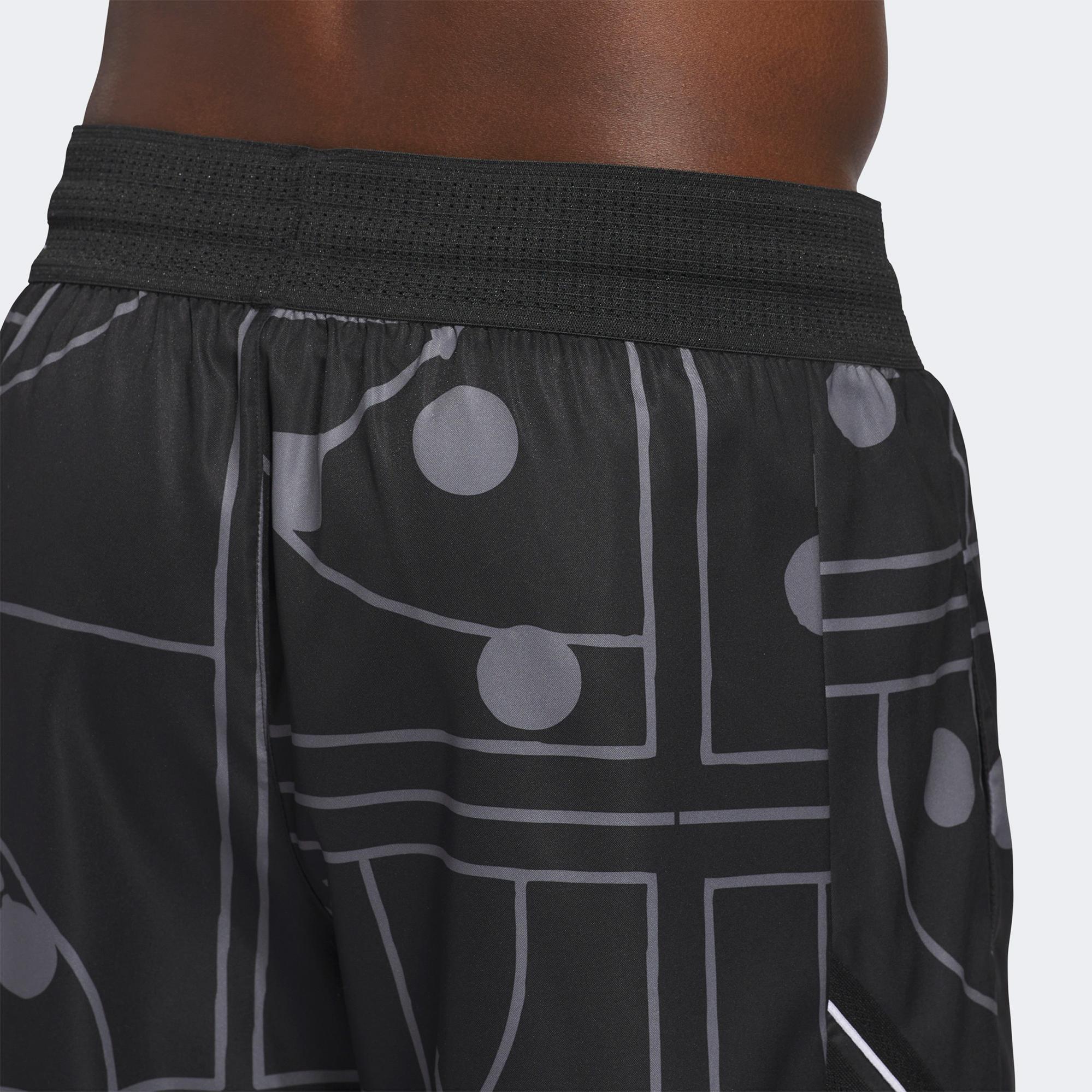 adidas Crazy Lite Allover Print Erkek Siyah Basketbol Şortu