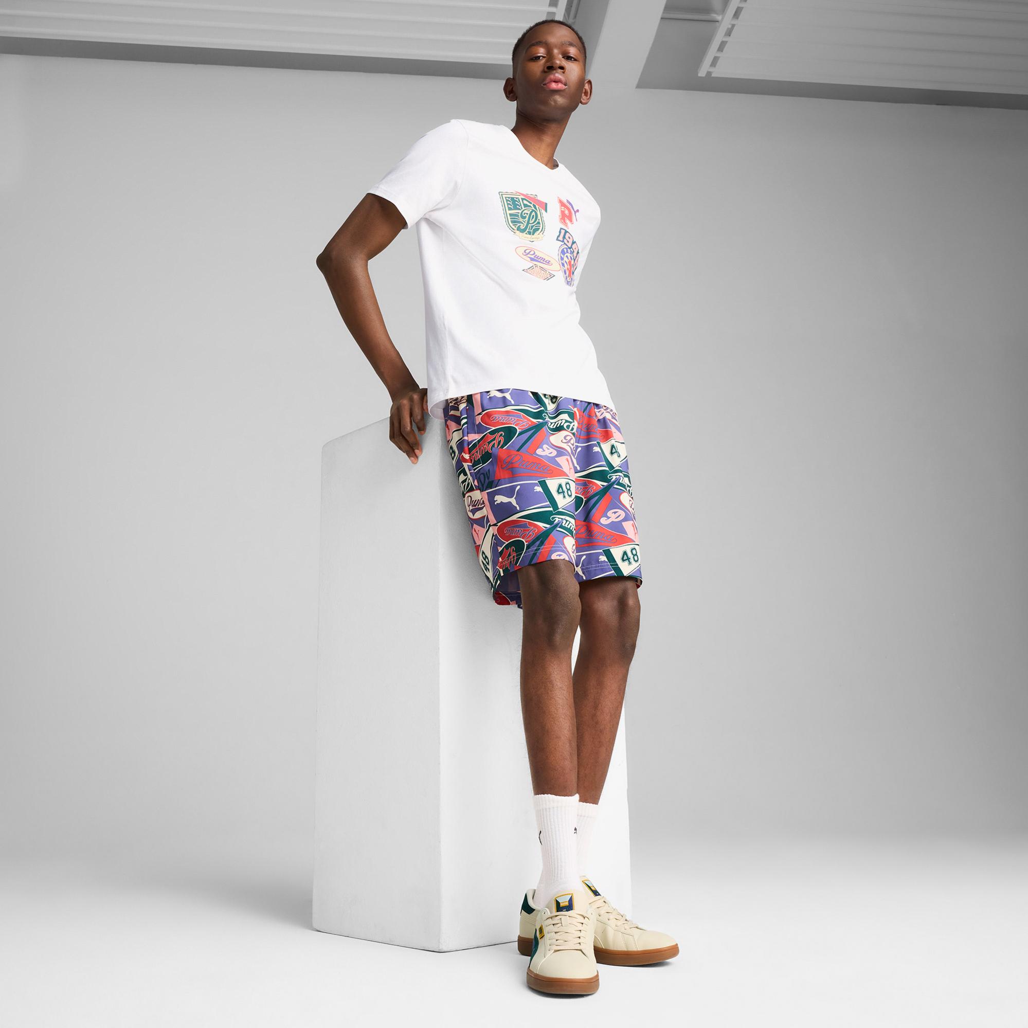 Puma Wardrobe Ess Graphic Erkek Beyaz T-Shirt