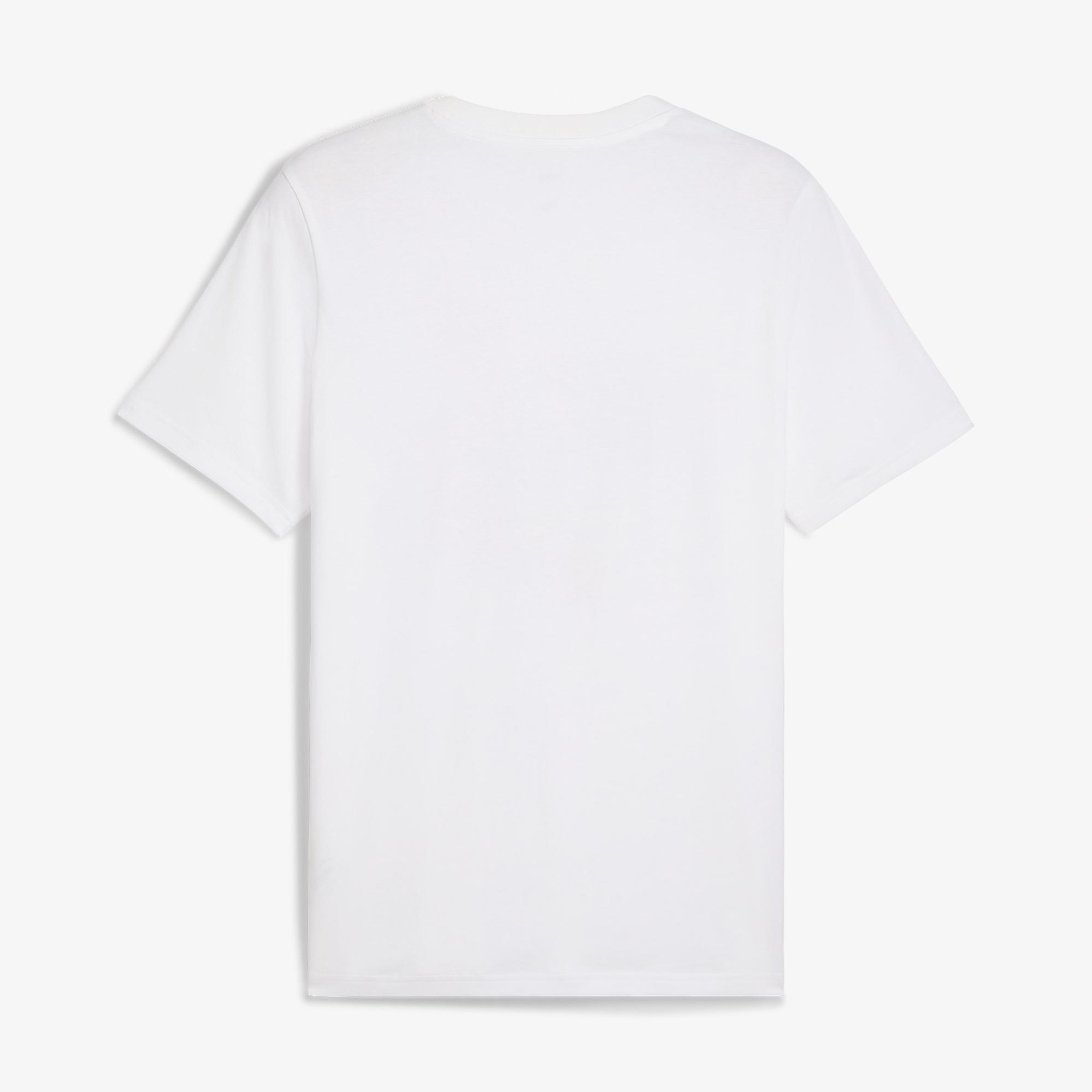 Puma Wardrobe Ess Graphic Erkek Beyaz T-Shirt