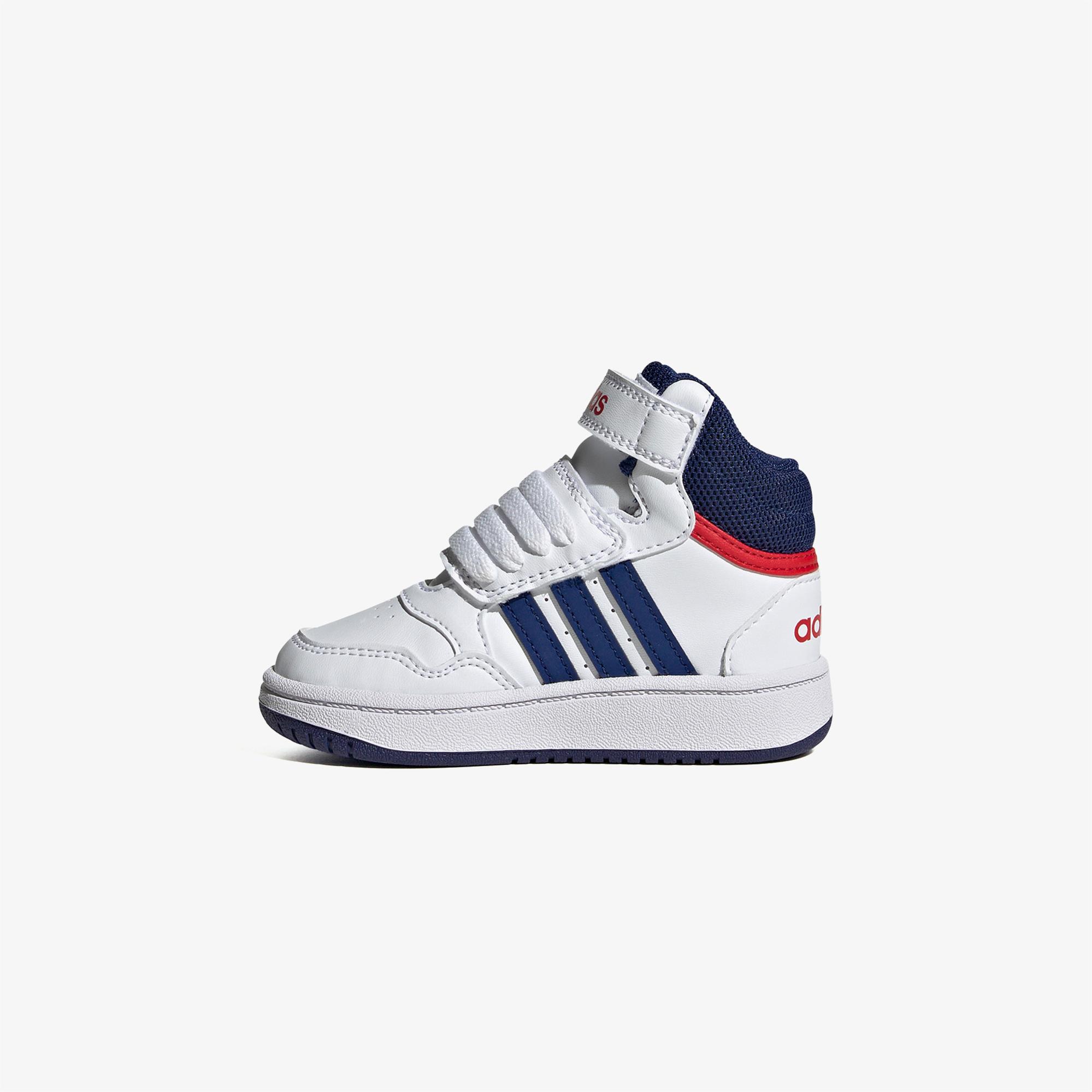 adidas Hoops Mid 3.0 Bebek Beyaz Spor Ayakkabı