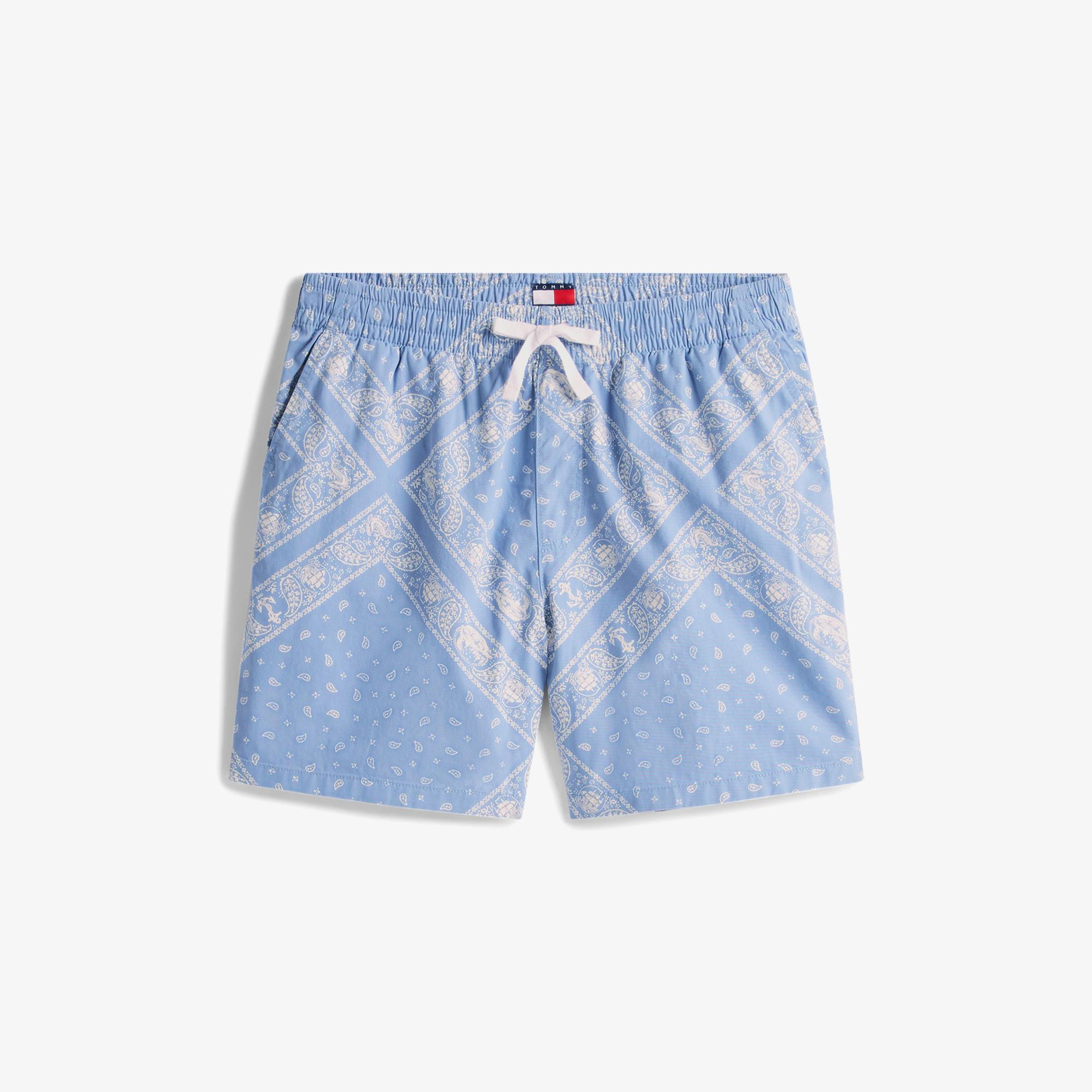 Tommy Jeans Aop Loose Fit Erkek Mavi Deniz Şortu