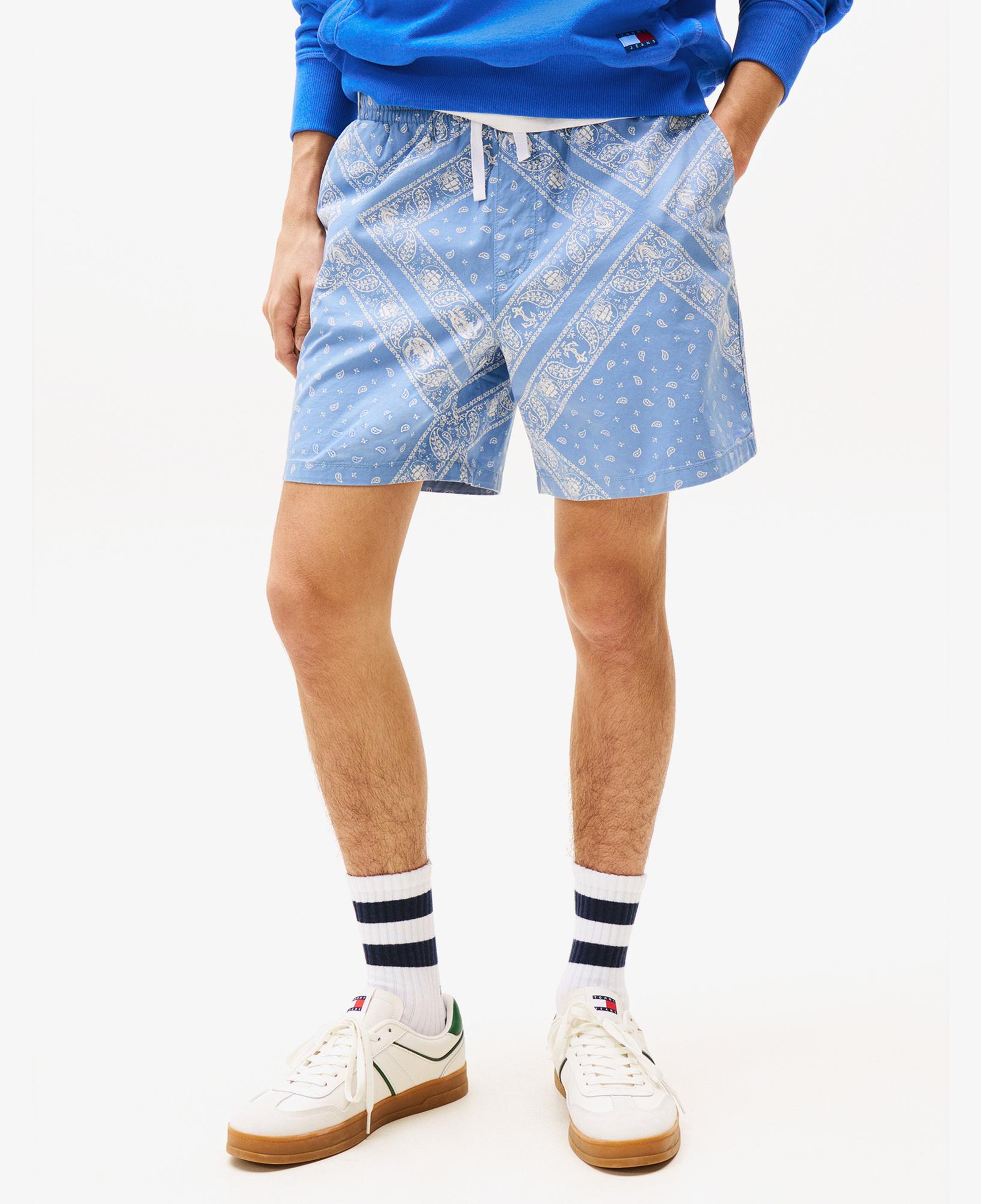 Tommy Jeans Aop Loose Fit Erkek Mavi Deniz Şortu