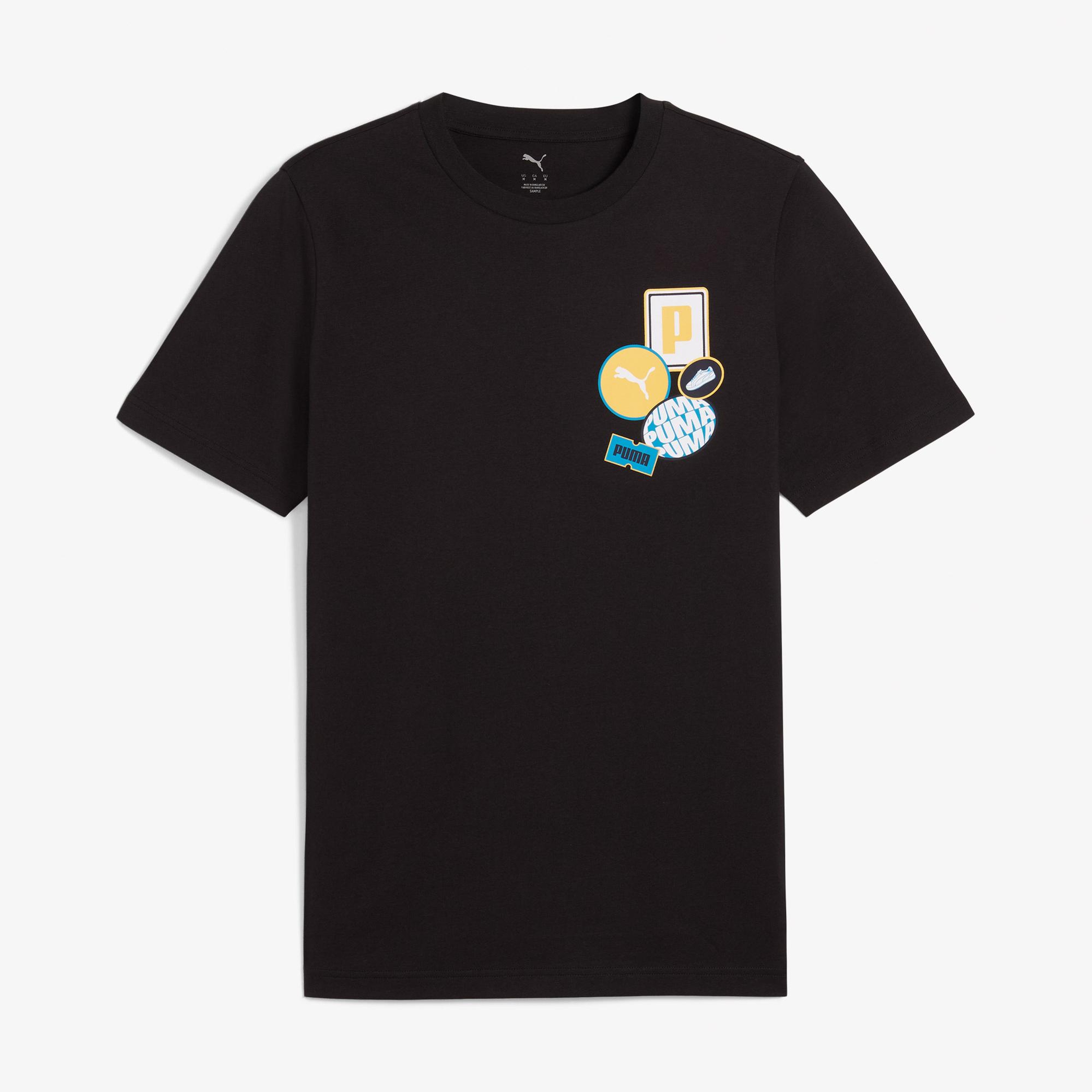 Puma Graphics Icon Erkek Siyah T-Shirt