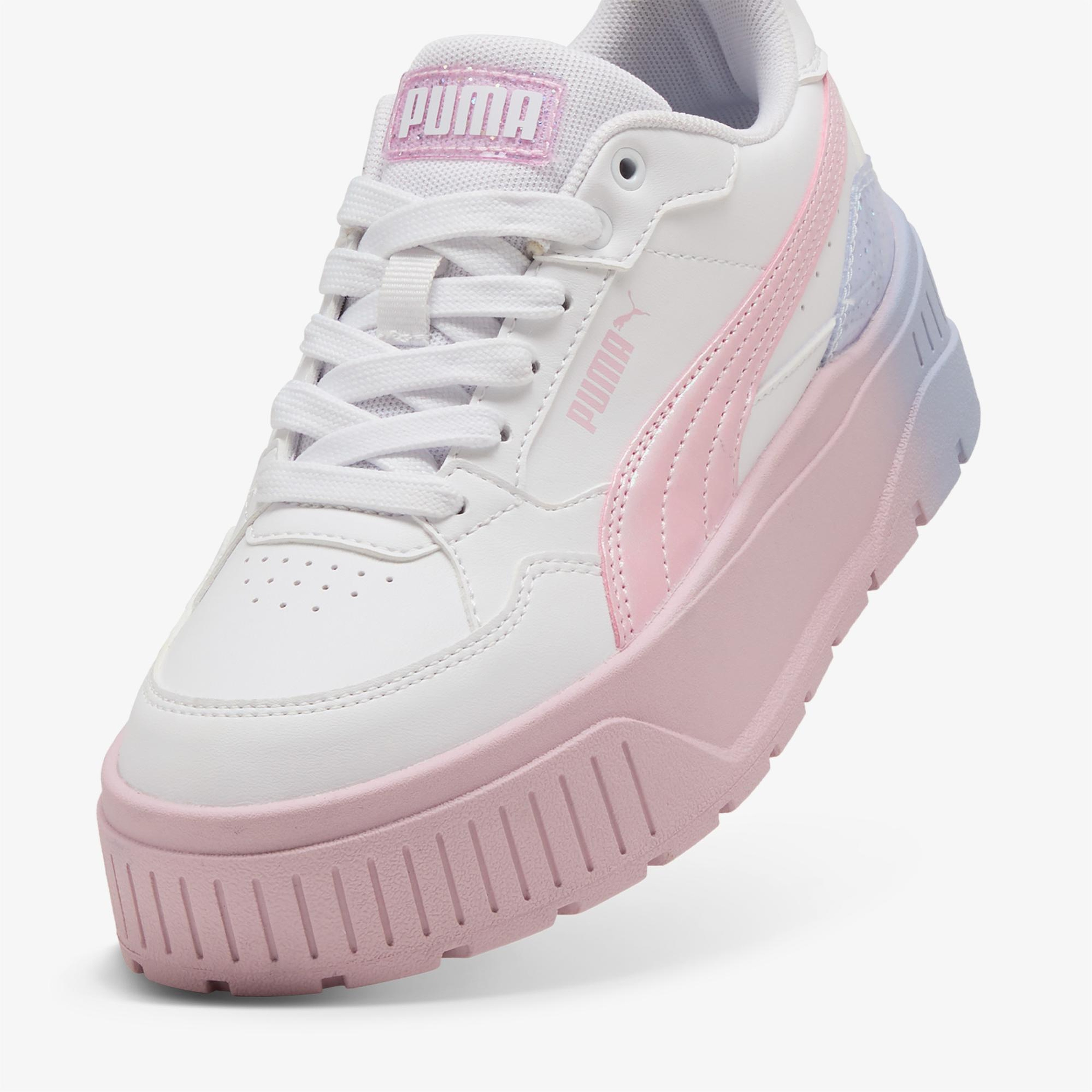 Puma Karmen Blurry Dreams Jr Çocuk Beyaz Spor Ayakkabı