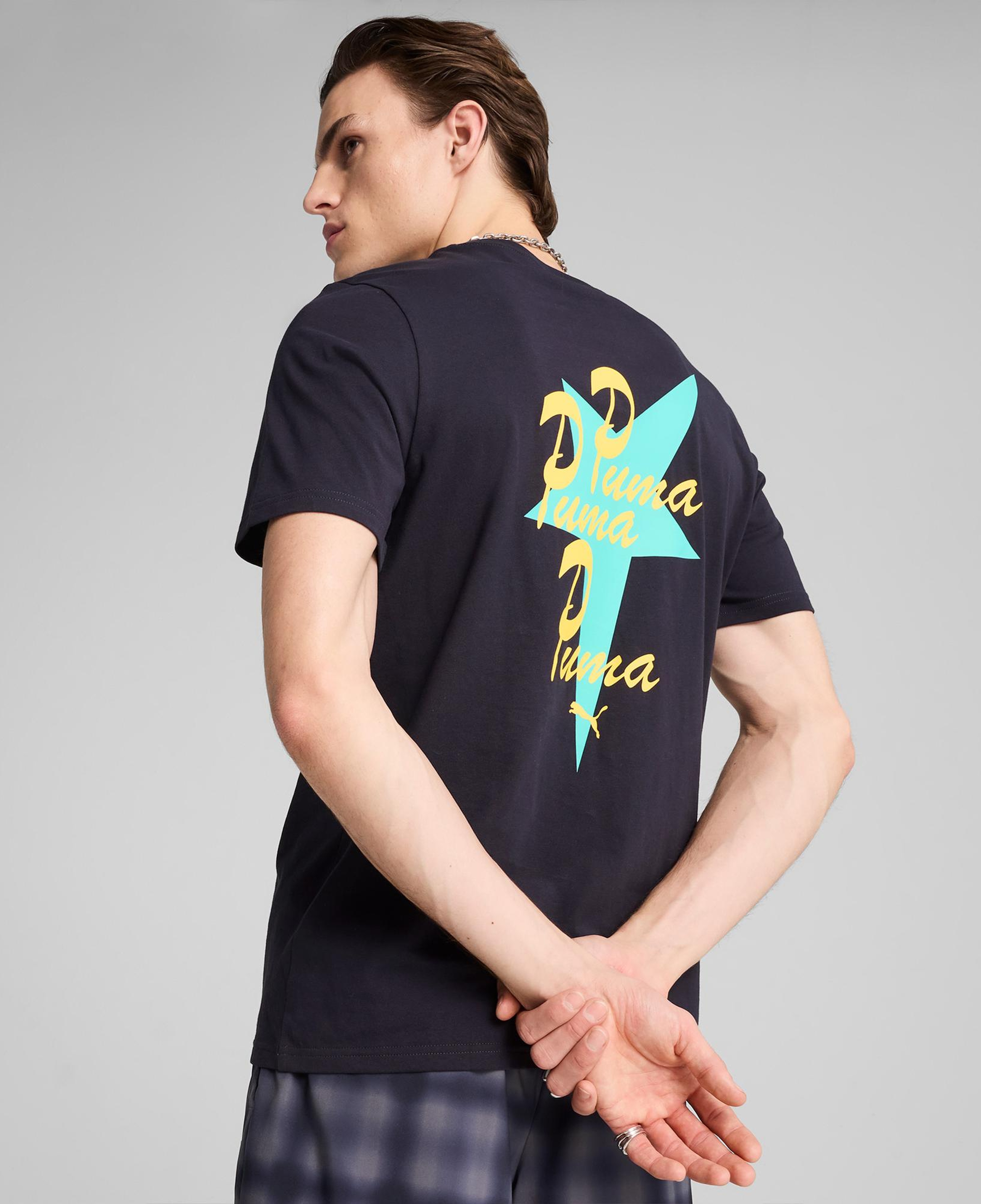 Puma Road to Unity Graphic Erkek Lacivert T-Shirt