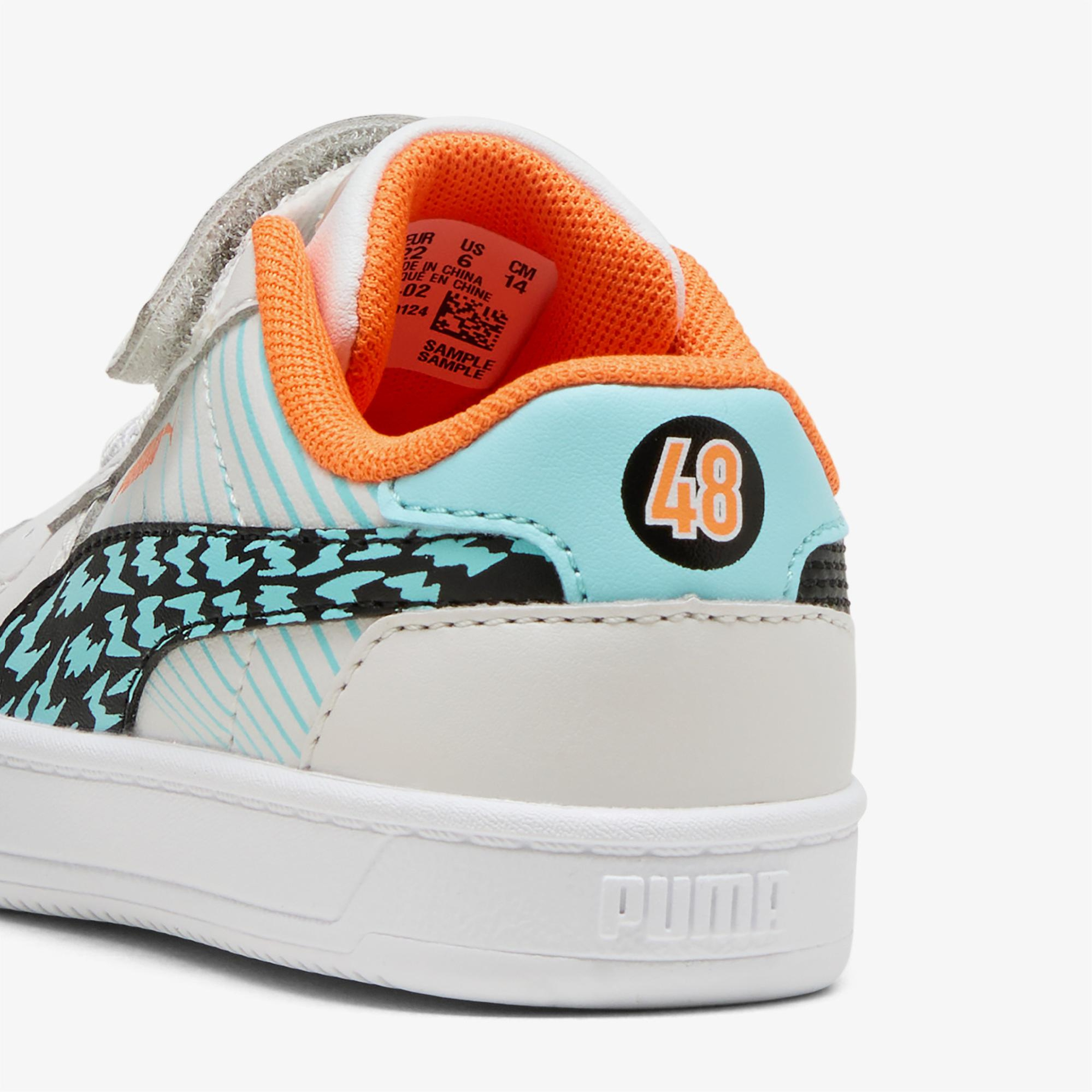 Puma Caven 2.0 Poised to Race Bebek Gri/Renkli Spor Ayakkabı