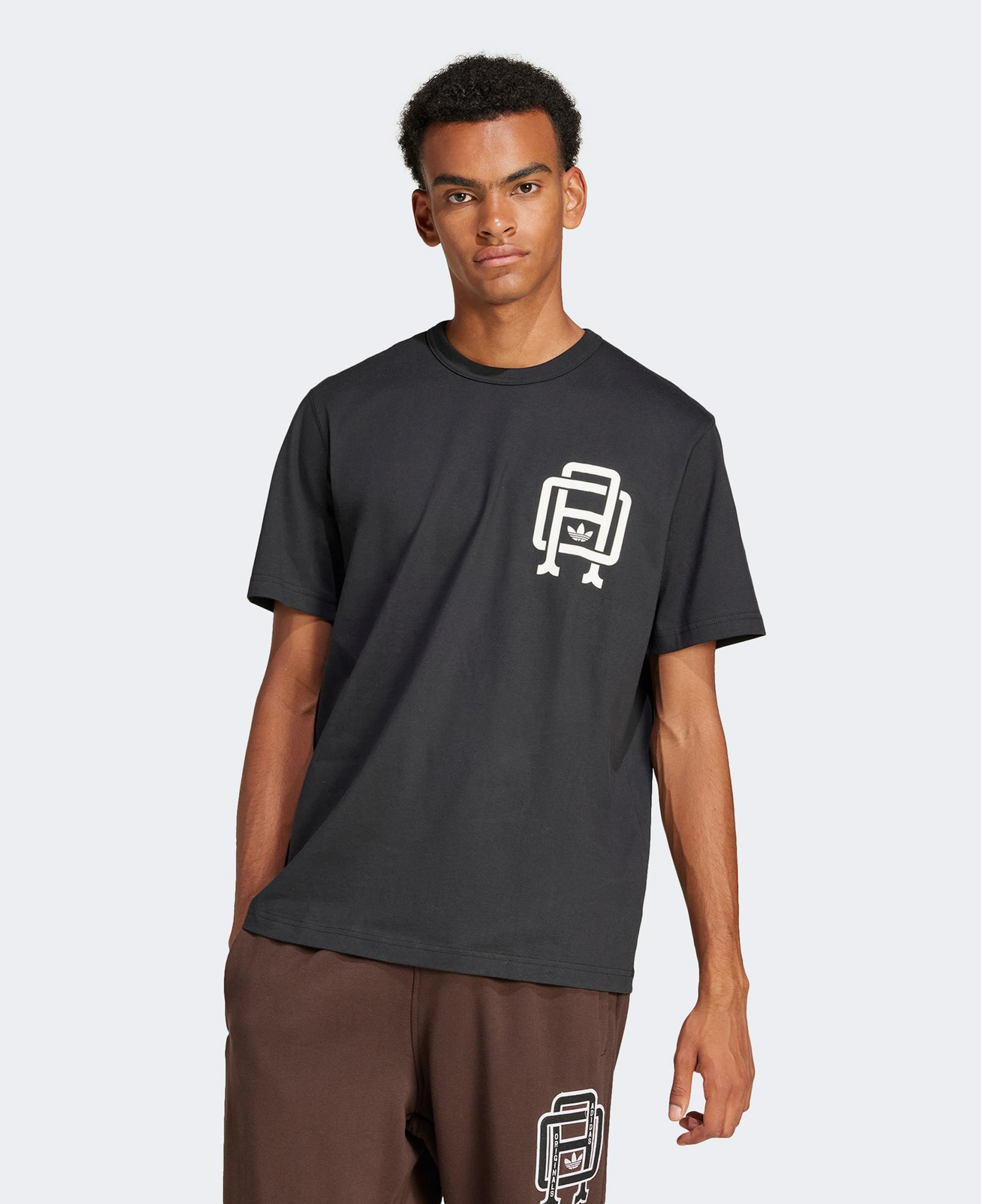 adidas Q12 Varsity Erkek Siyah T-Shirt