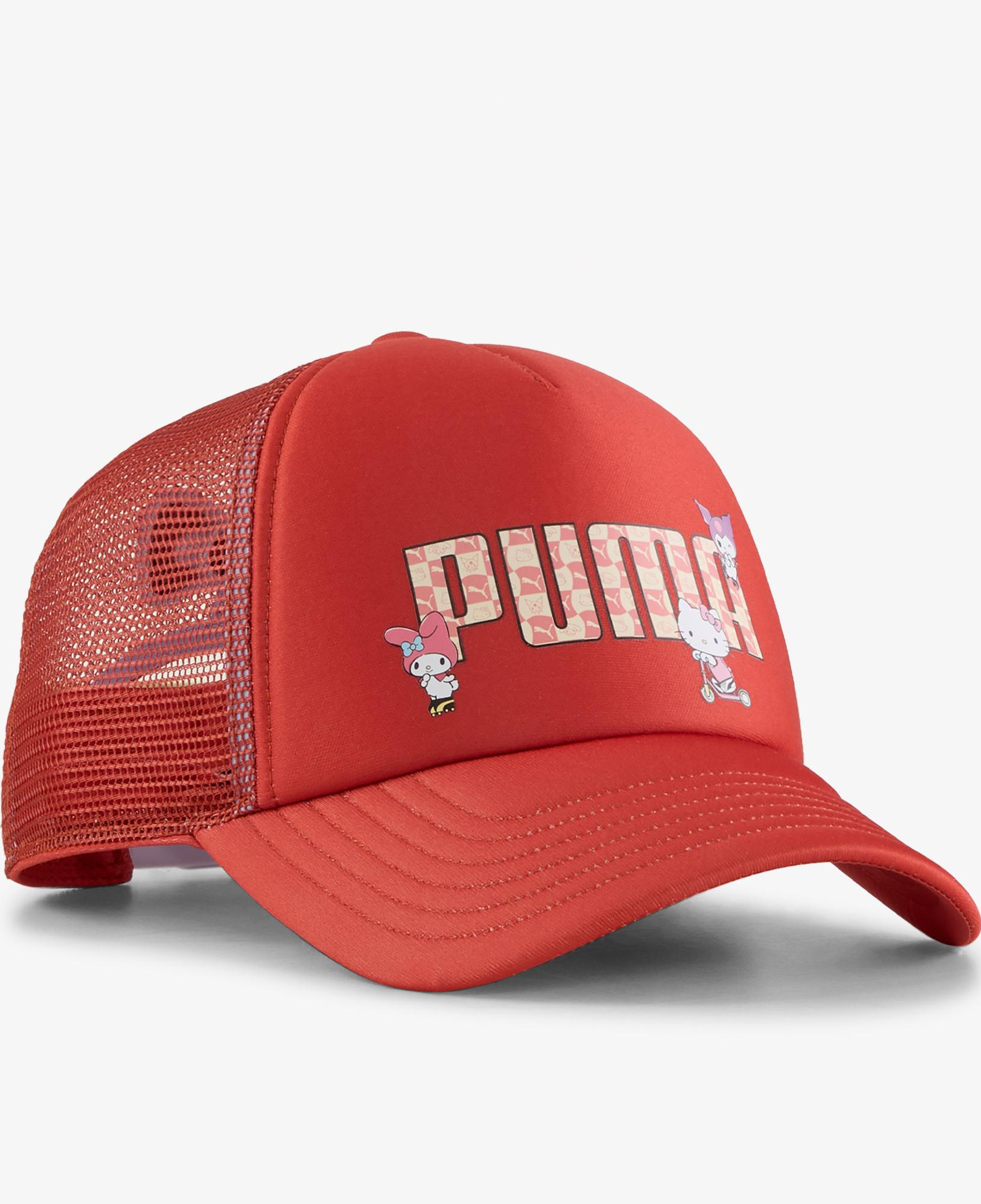 Puma X Hello Kitty Friends Trucker Çocuk Kırmızı Şapka