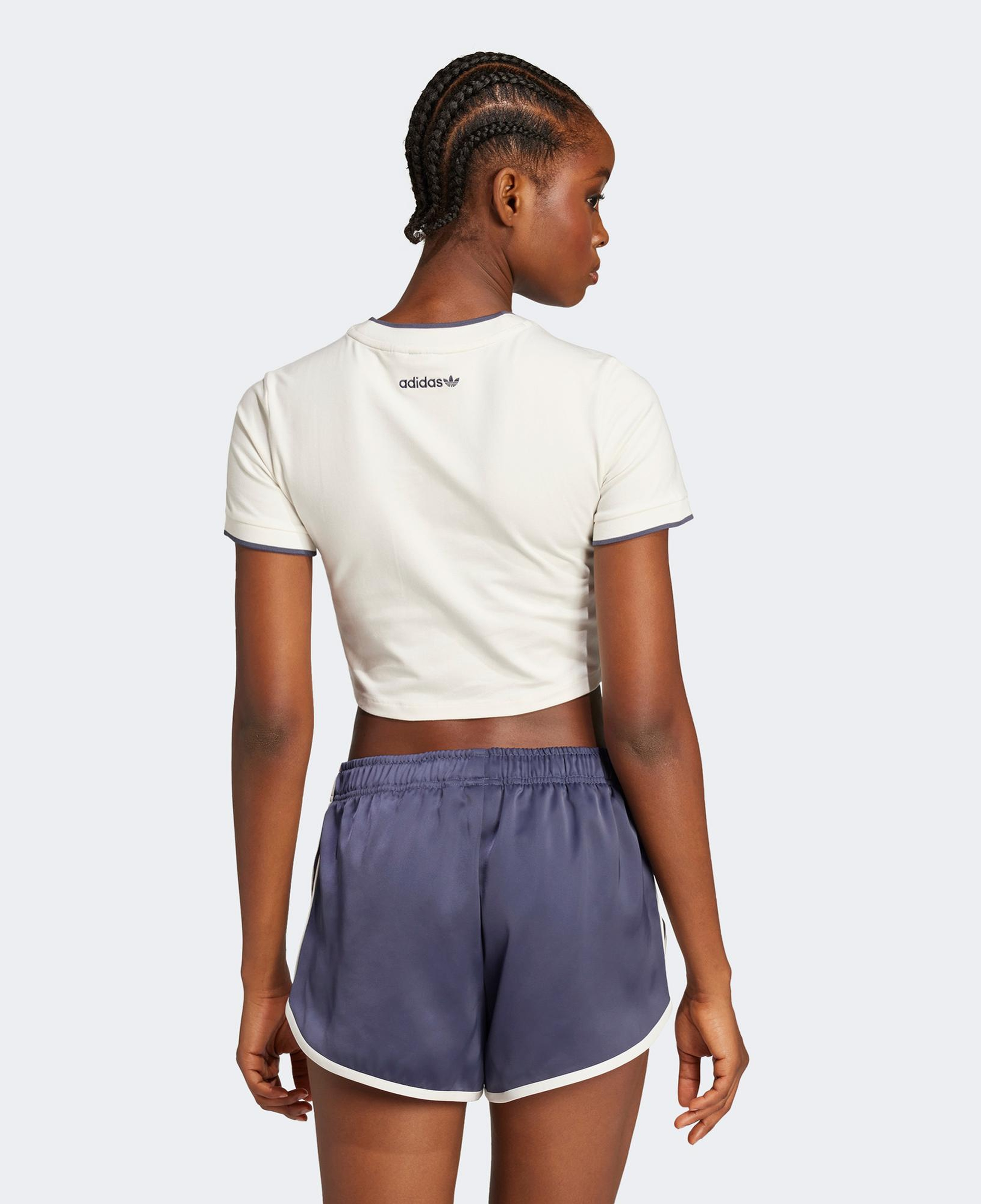 adidas Sportswear Kadın Beyaz Crop T-Shirt