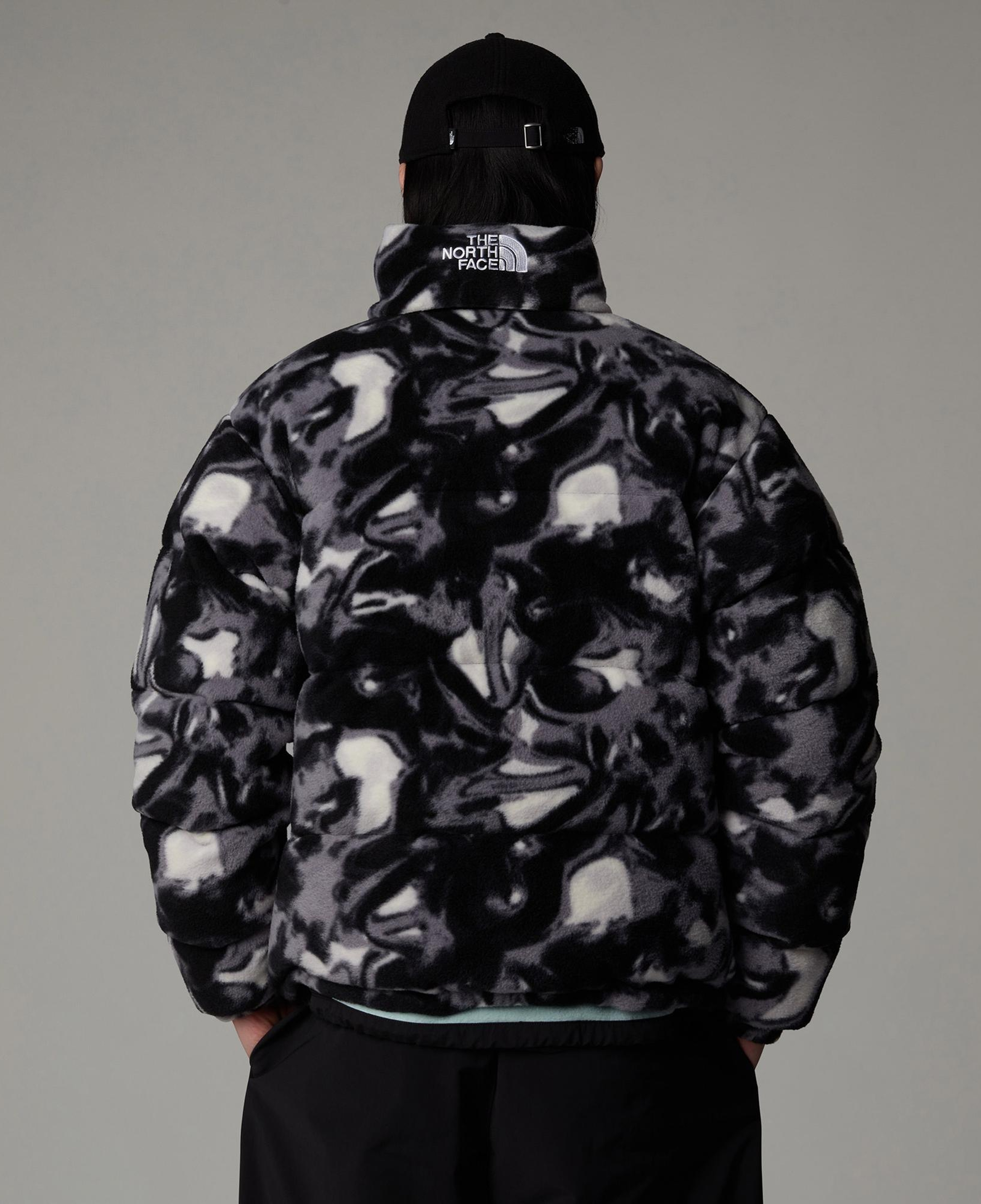 The North Face Polar Nuptse Erkek Desenli Siyah Mont