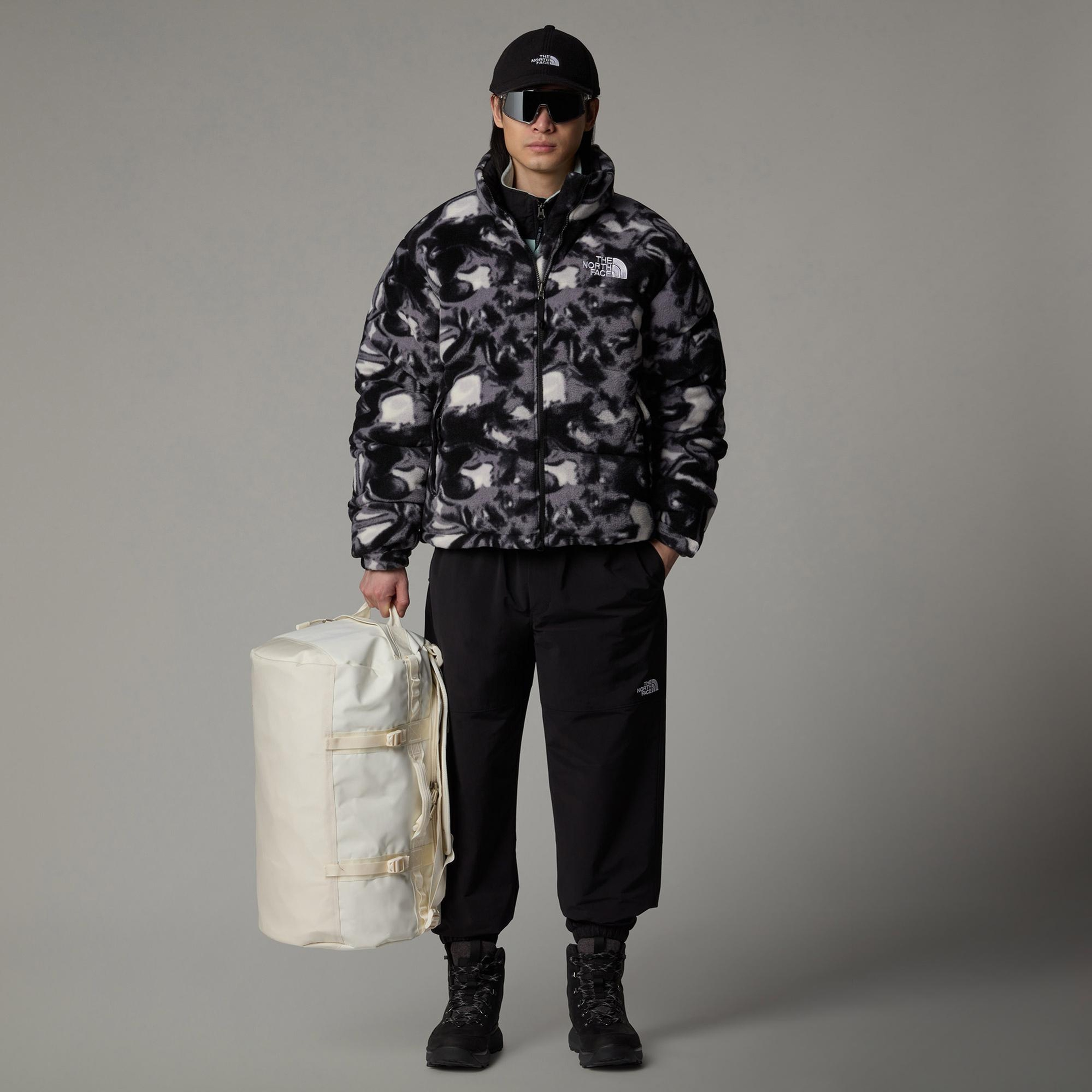 The North Face Polar Nuptse Erkek Desenli Siyah Mont