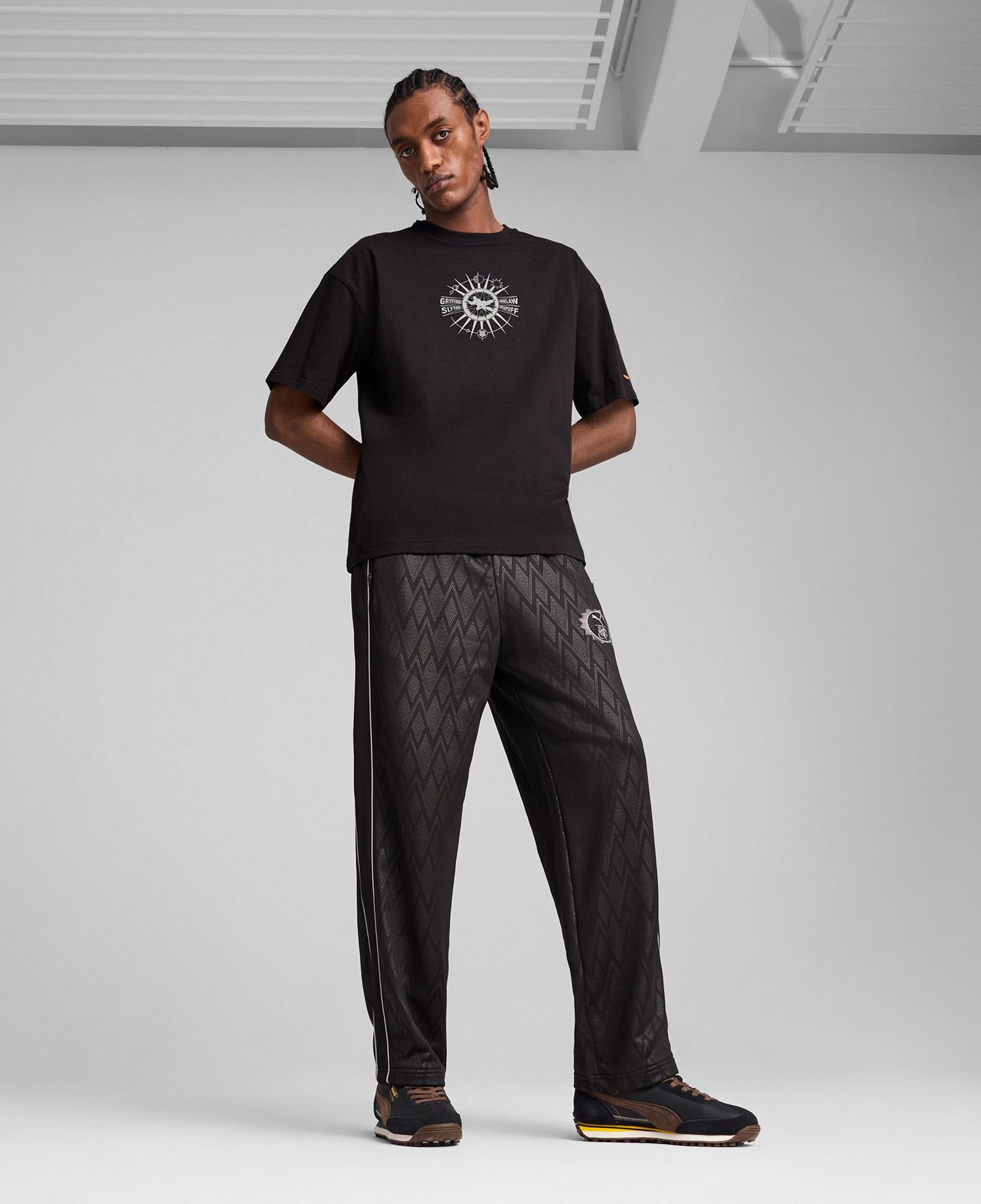 Puma X Harry Potter Unisex Siyah Oversize T-Shirt