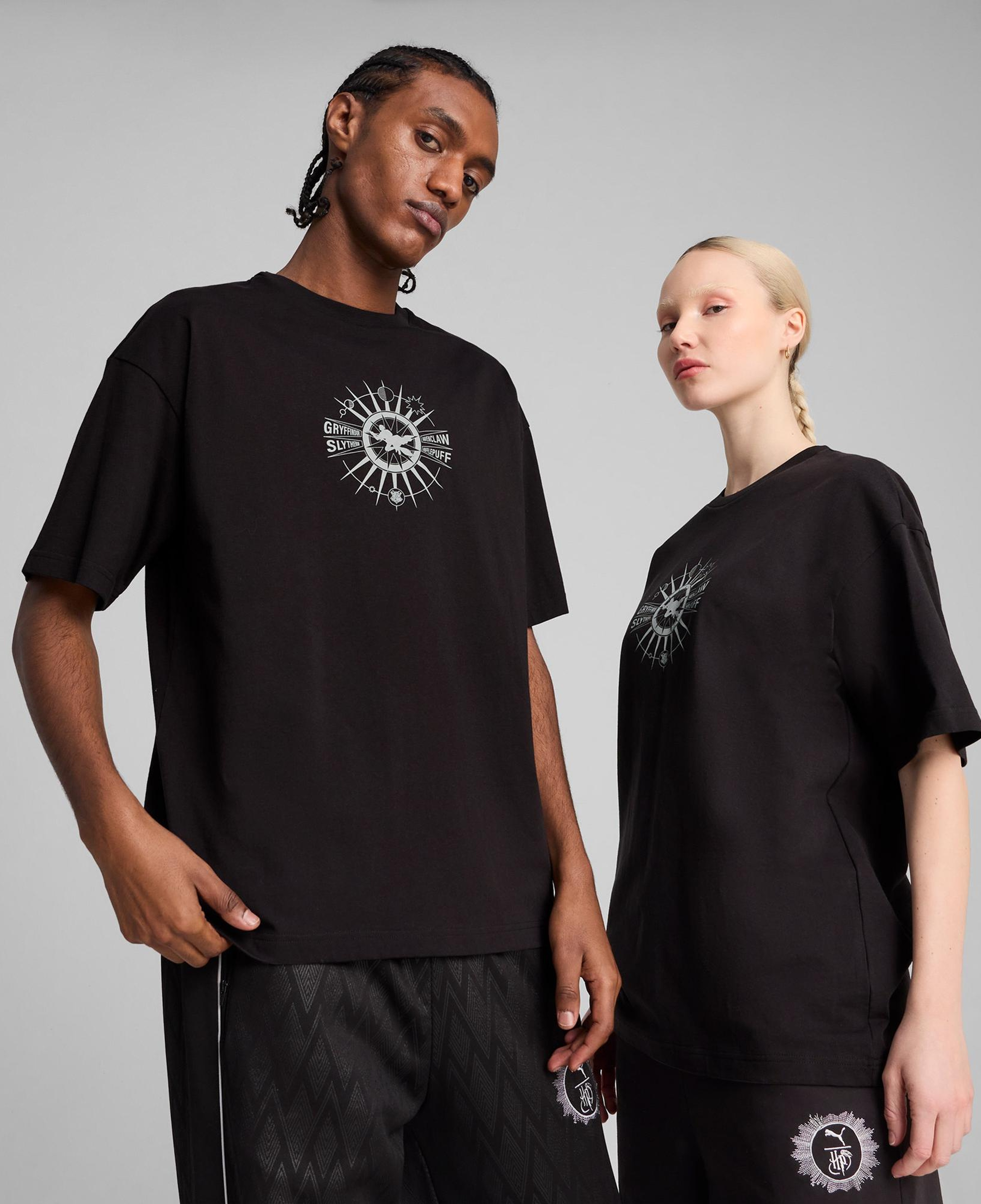 Puma X Harry Potter Unisex Siyah Oversize T-Shirt