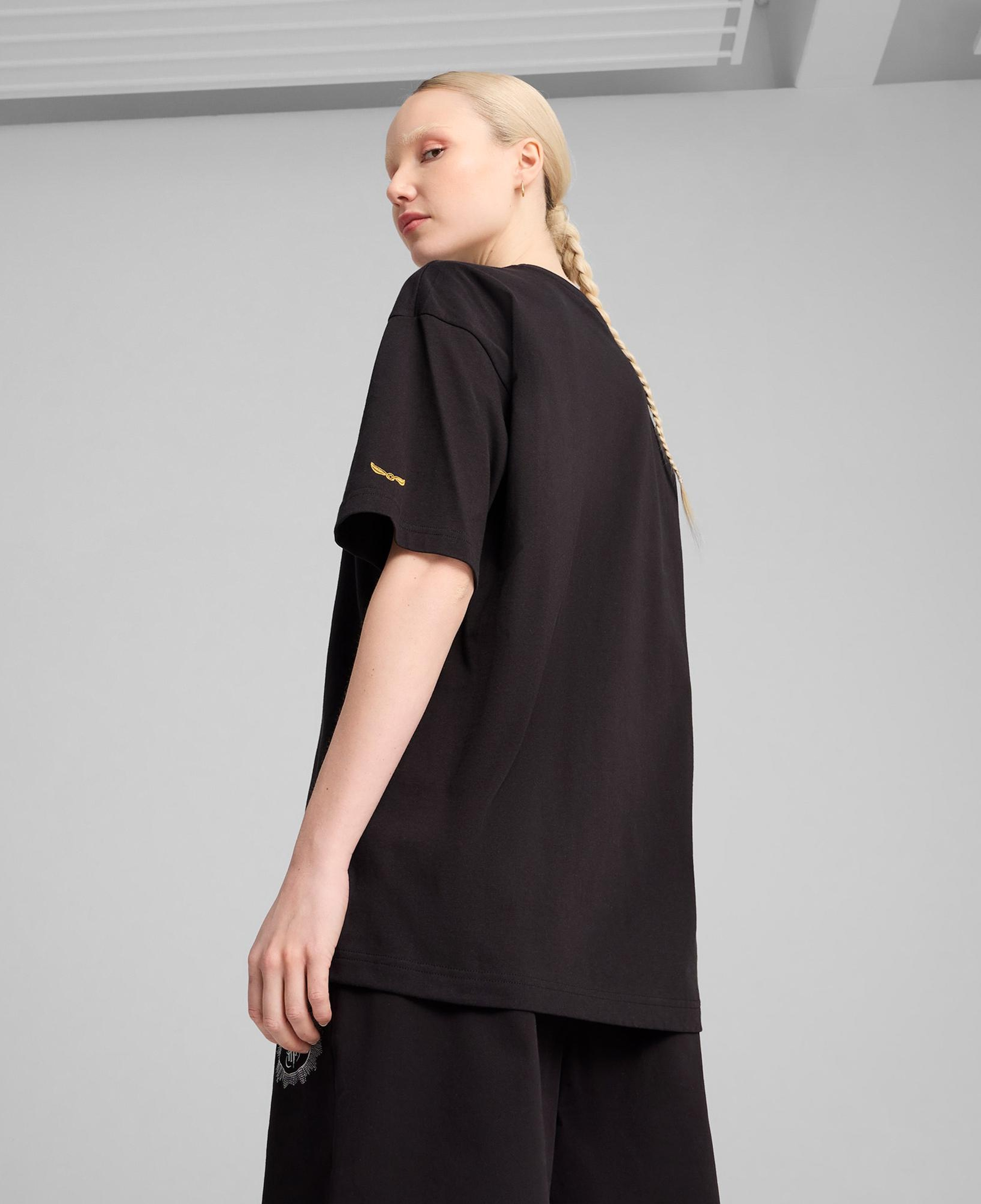 Puma X Harry Potter Unisex Siyah Oversize T-Shirt