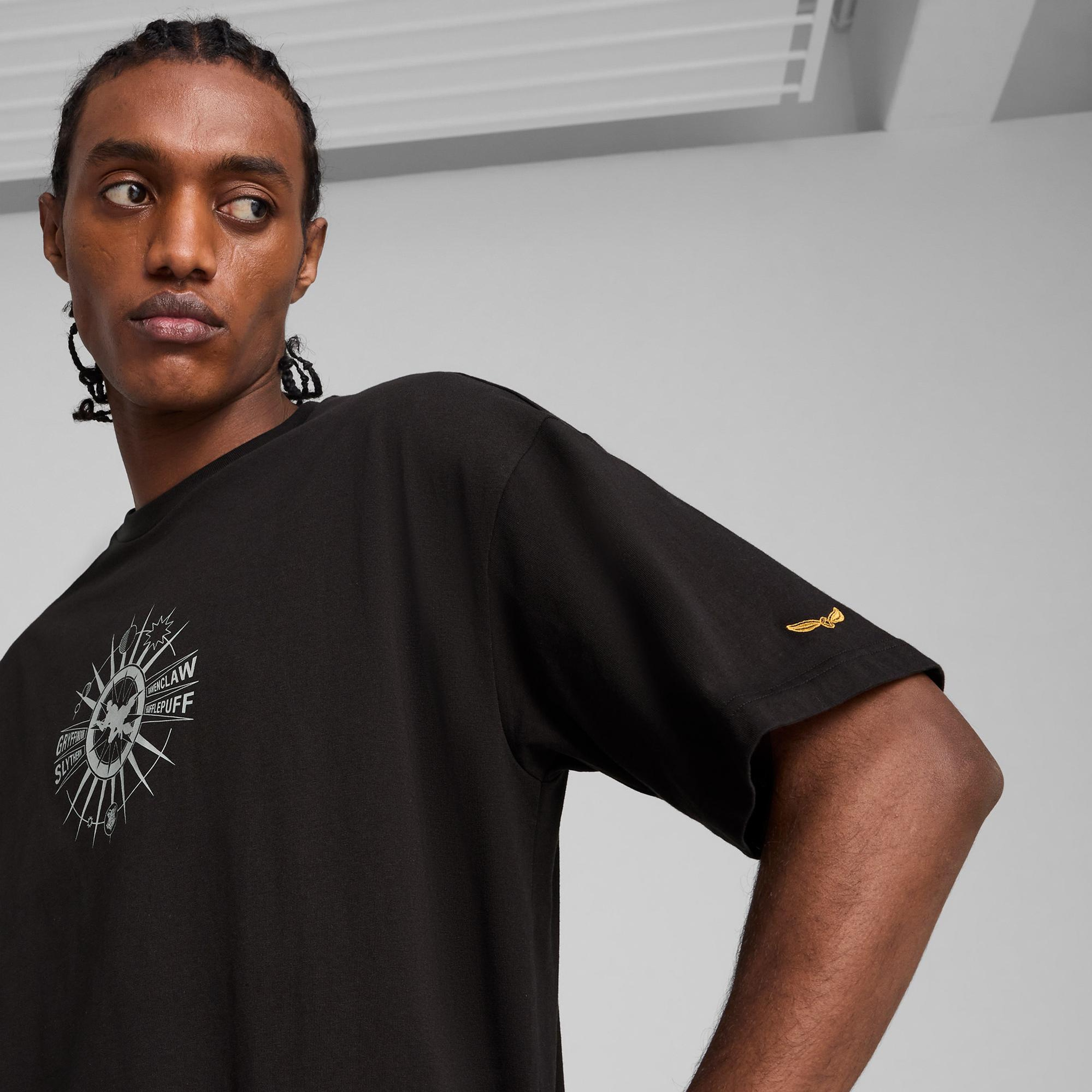 Puma X Harry Potter Unisex Siyah Oversize T-Shirt