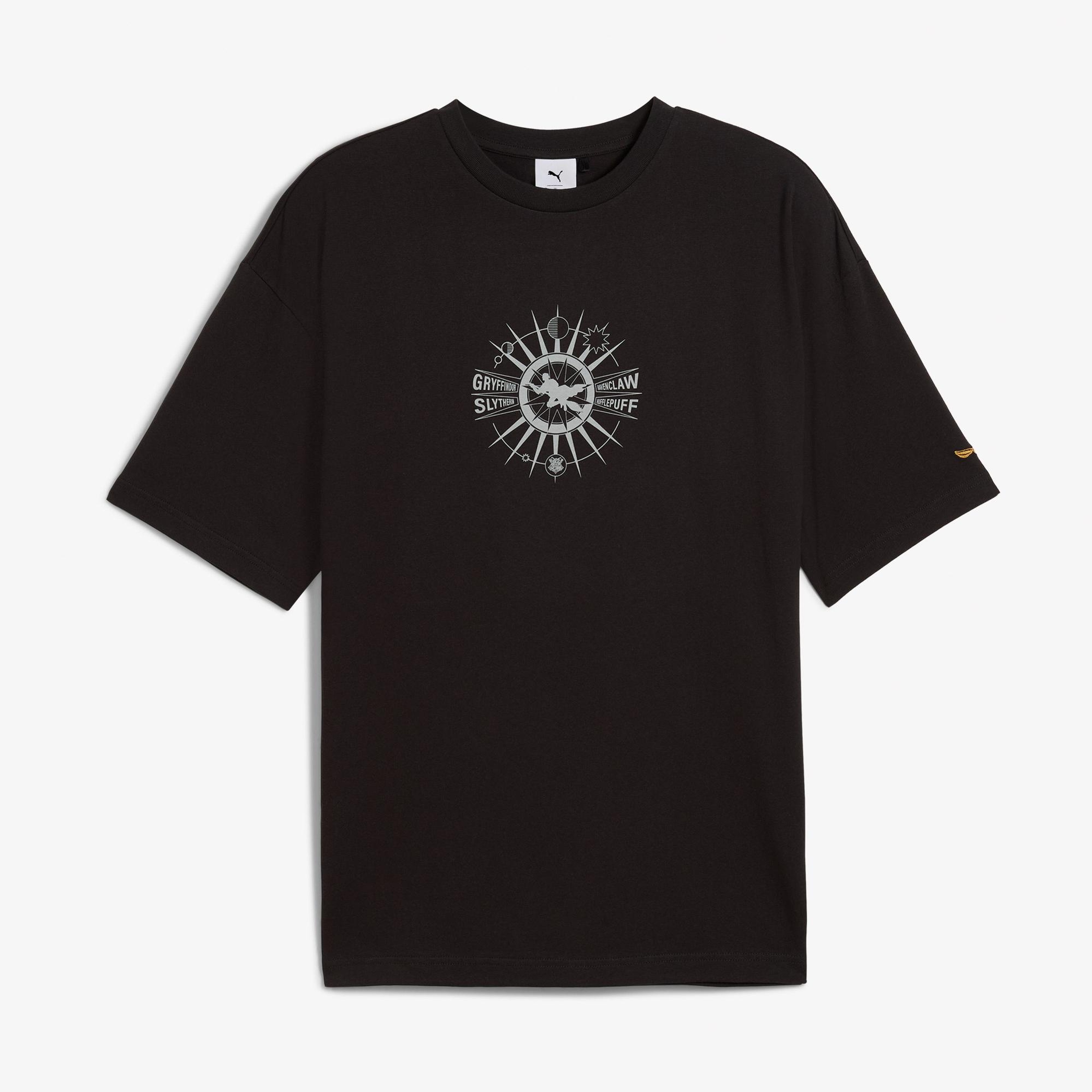 Puma X Harry Potter Unisex Siyah Oversize T-Shirt