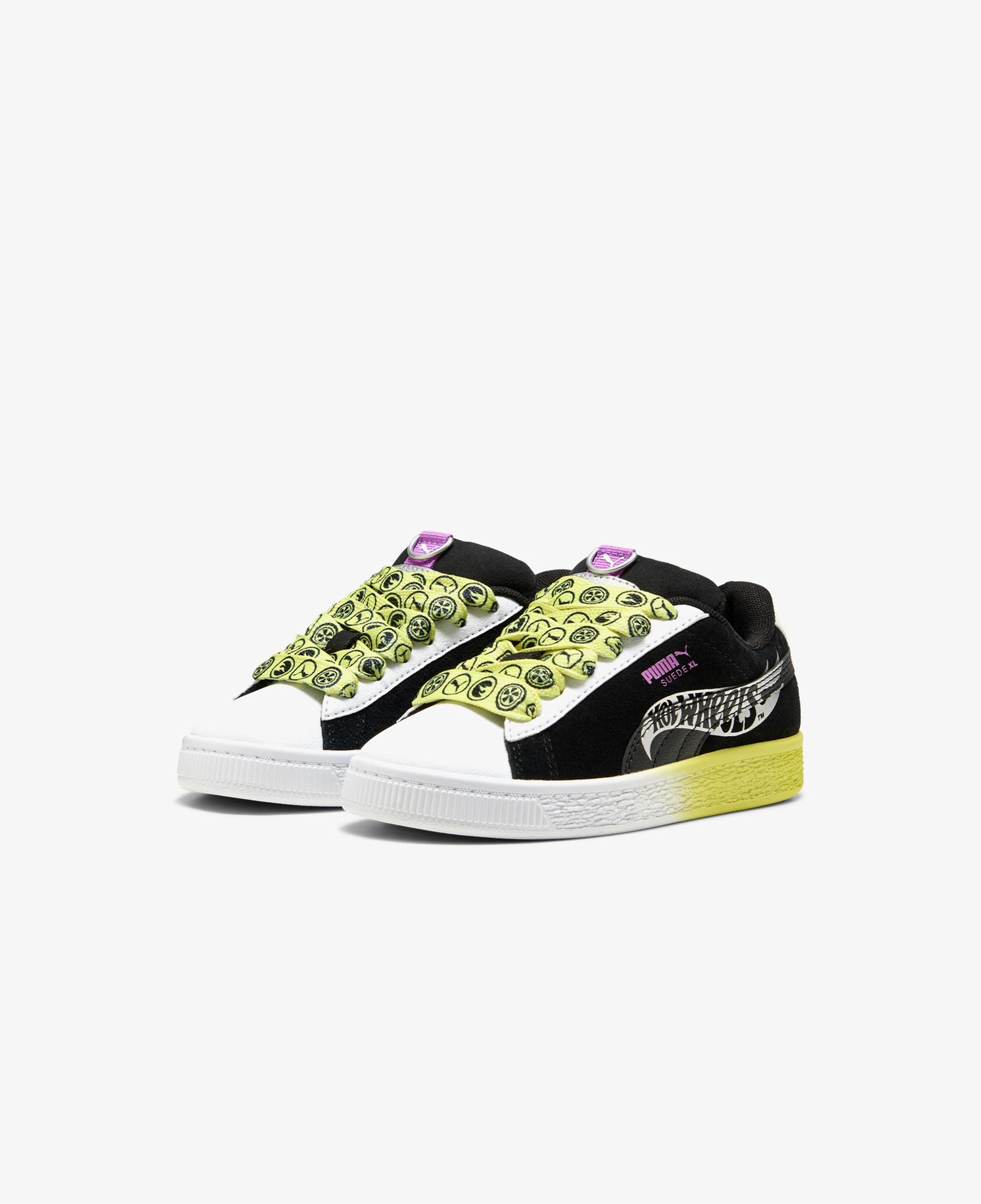 Puma X Hot Wheels Suede XL Çocuk Sarı/Siyah Spor Ayakkabı