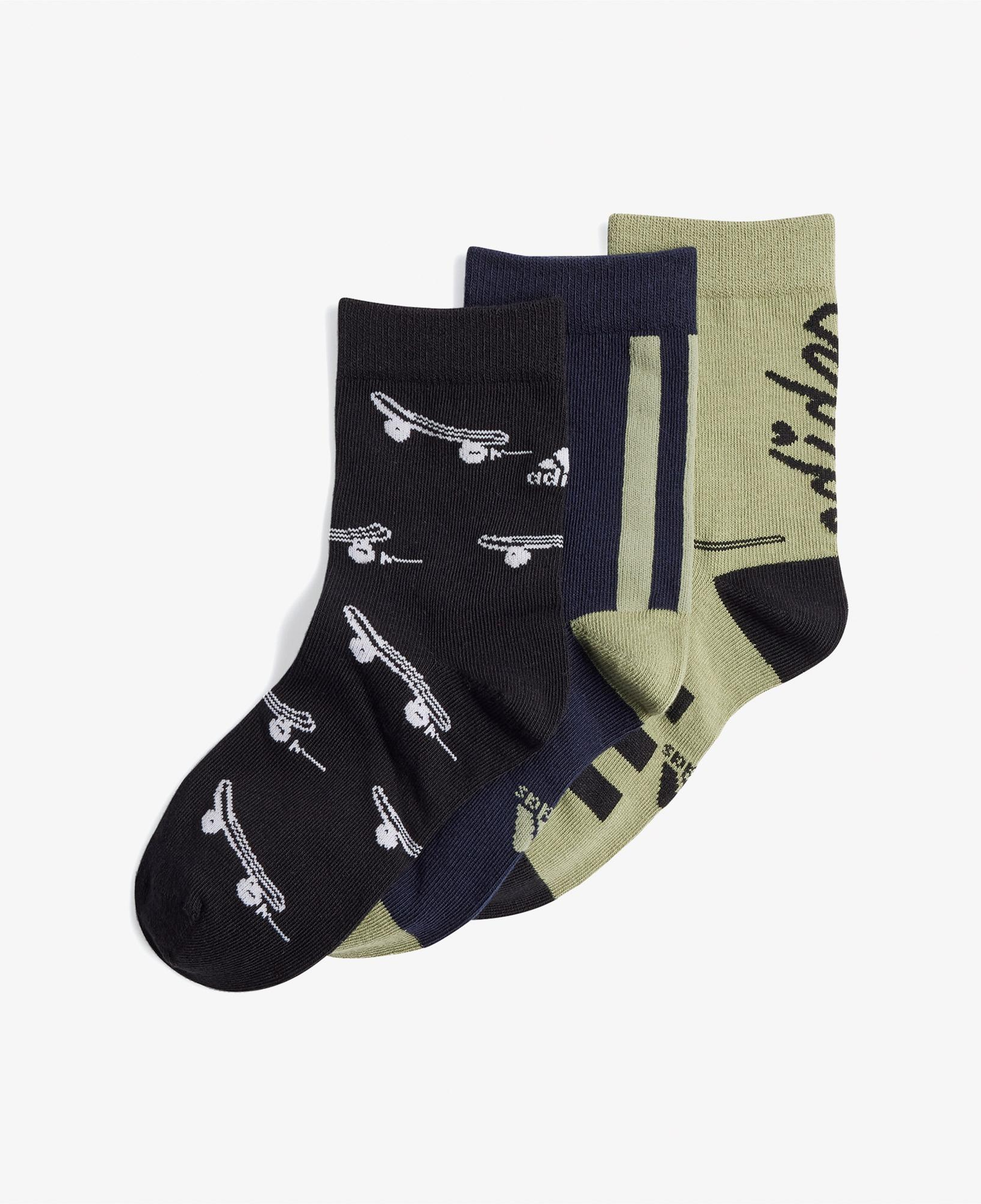 adidas Y Bl 3Pp So Unisex Siyah/Lacivert/Yeşil Çorap