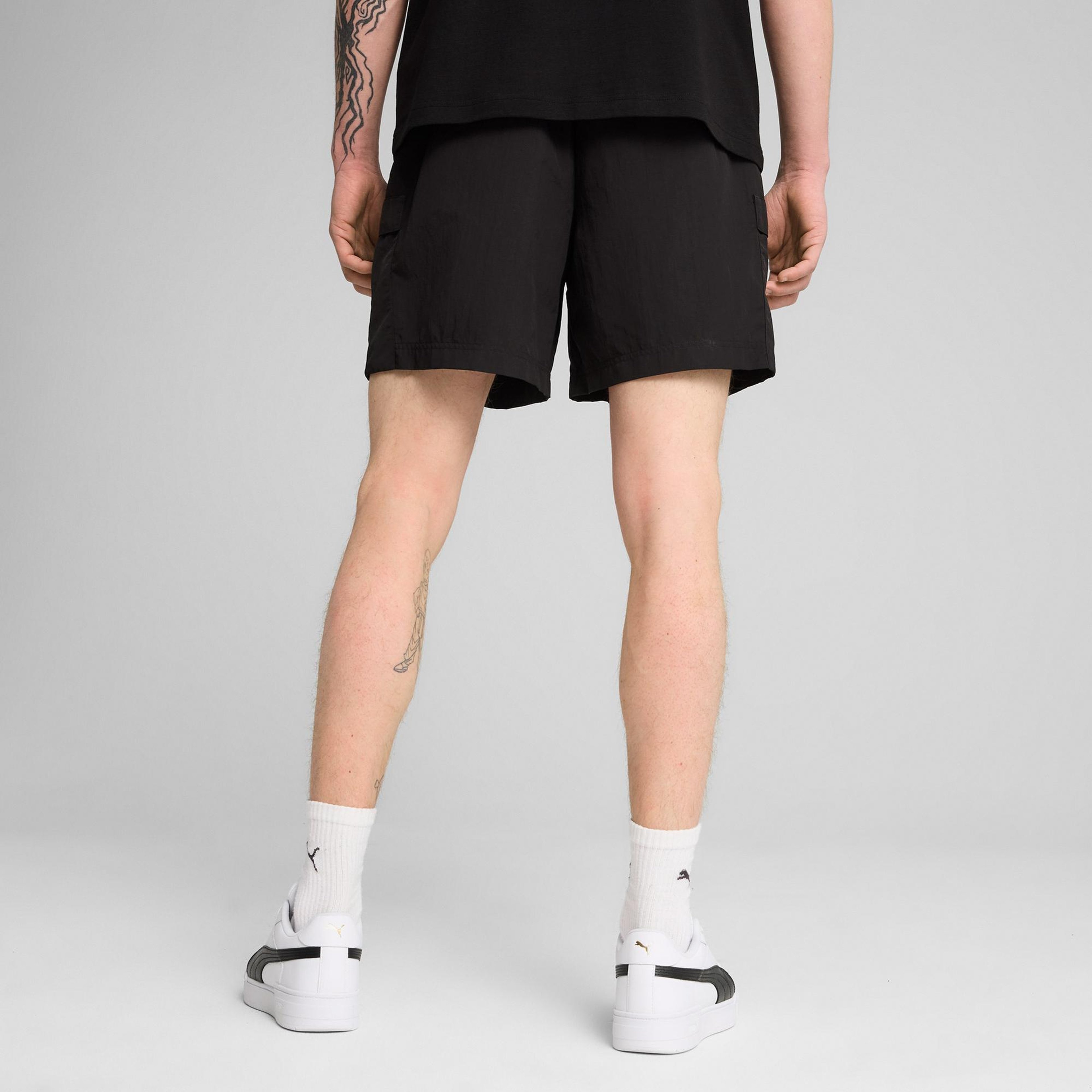 Puma Wardrobe Essentials Relaxed Cargo Unisex Siyah Şort