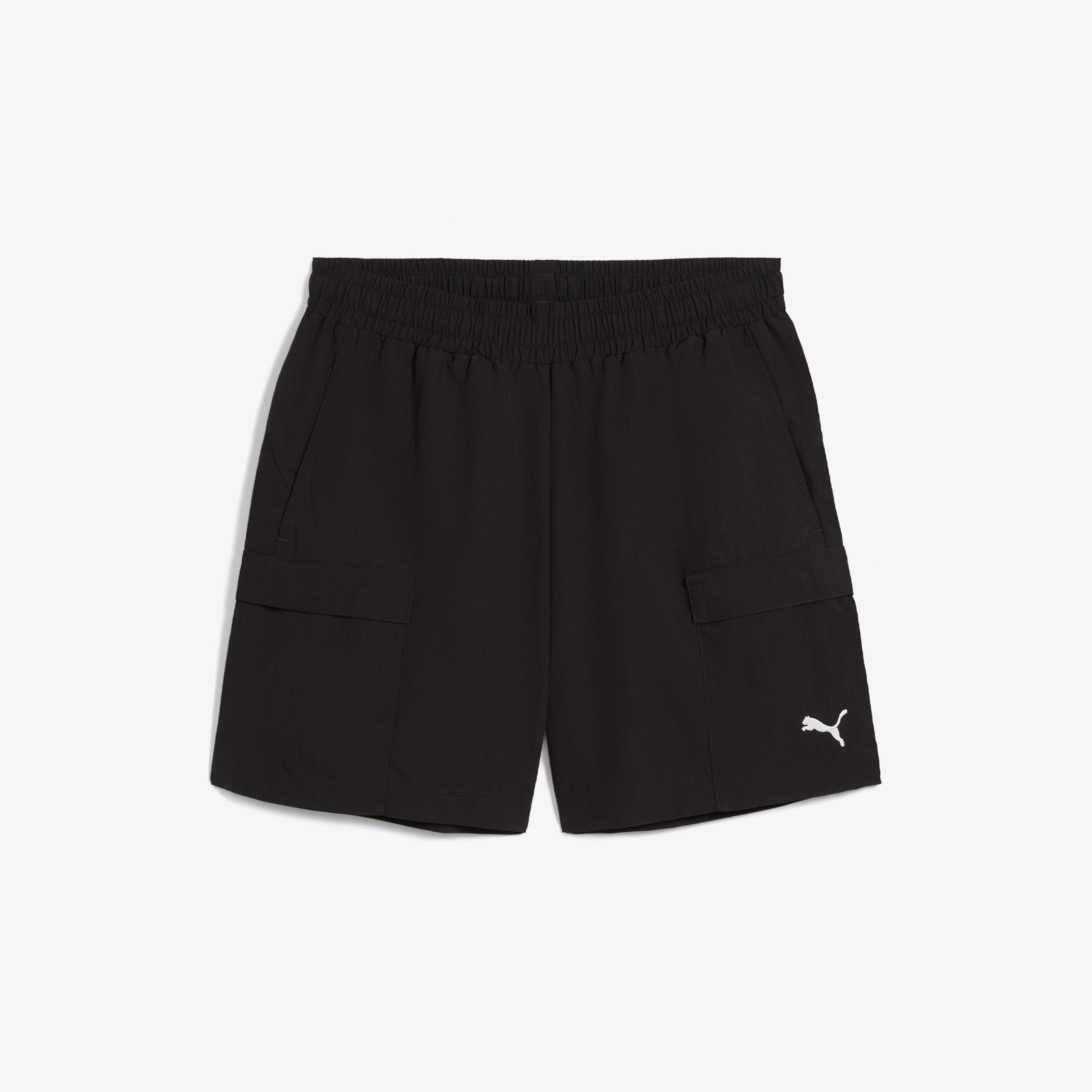Puma Wardrobe Essentials Relaxed Cargo Unisex Siyah Şort