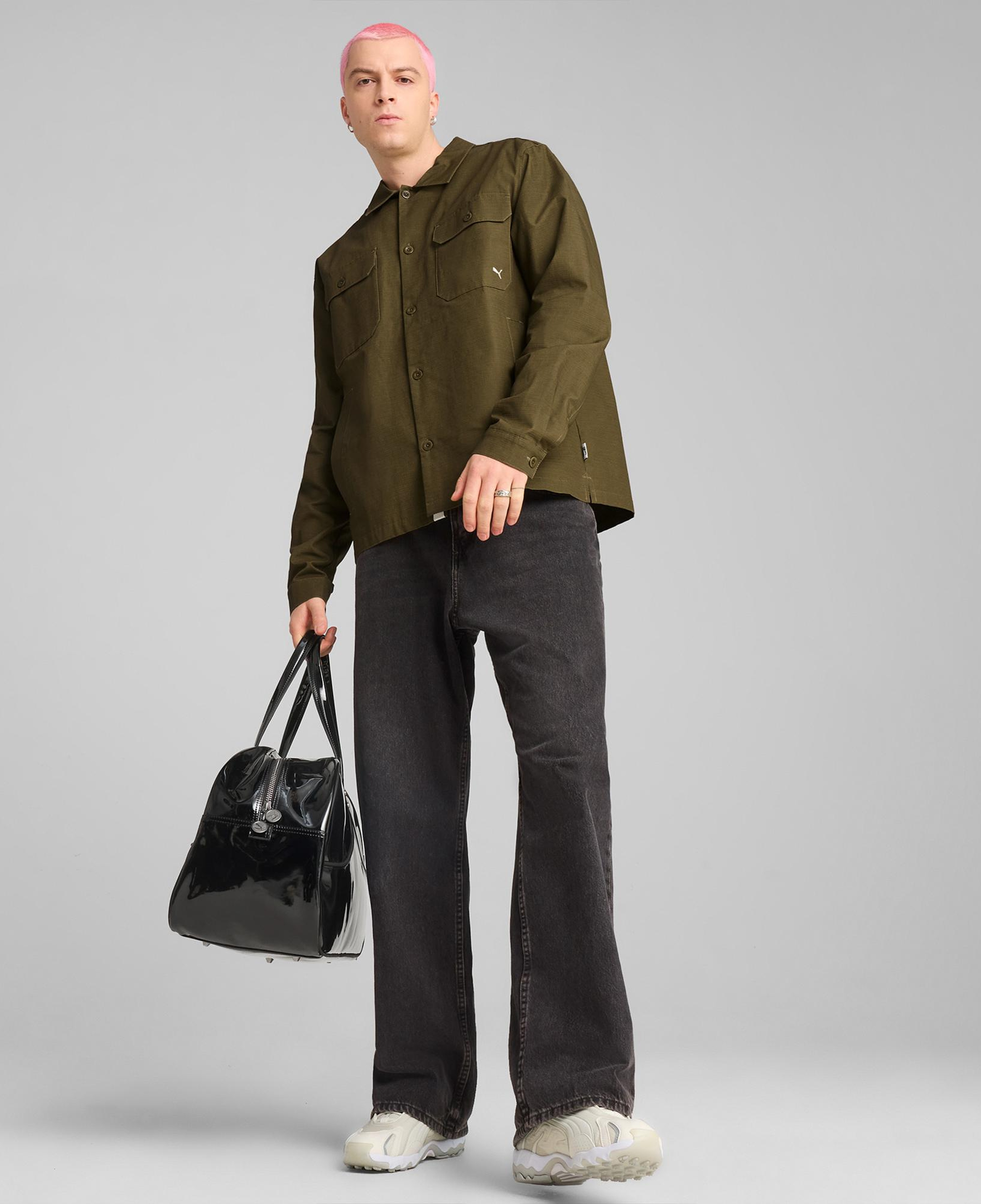 Puma Mmq Ripstop Over Erkek Haki Ceket