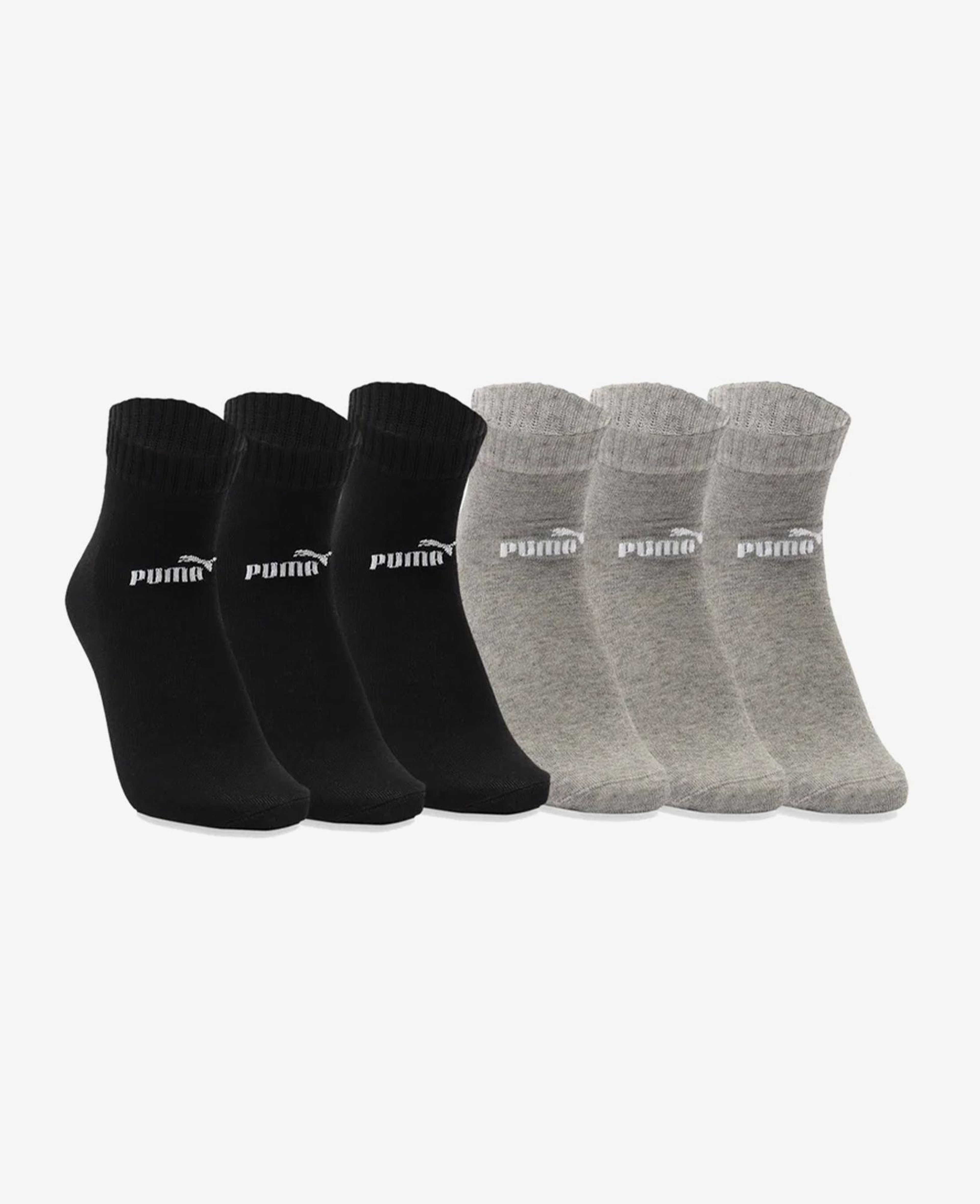 Puma Elements Quarter Unisex Gri 6'lı Çorap