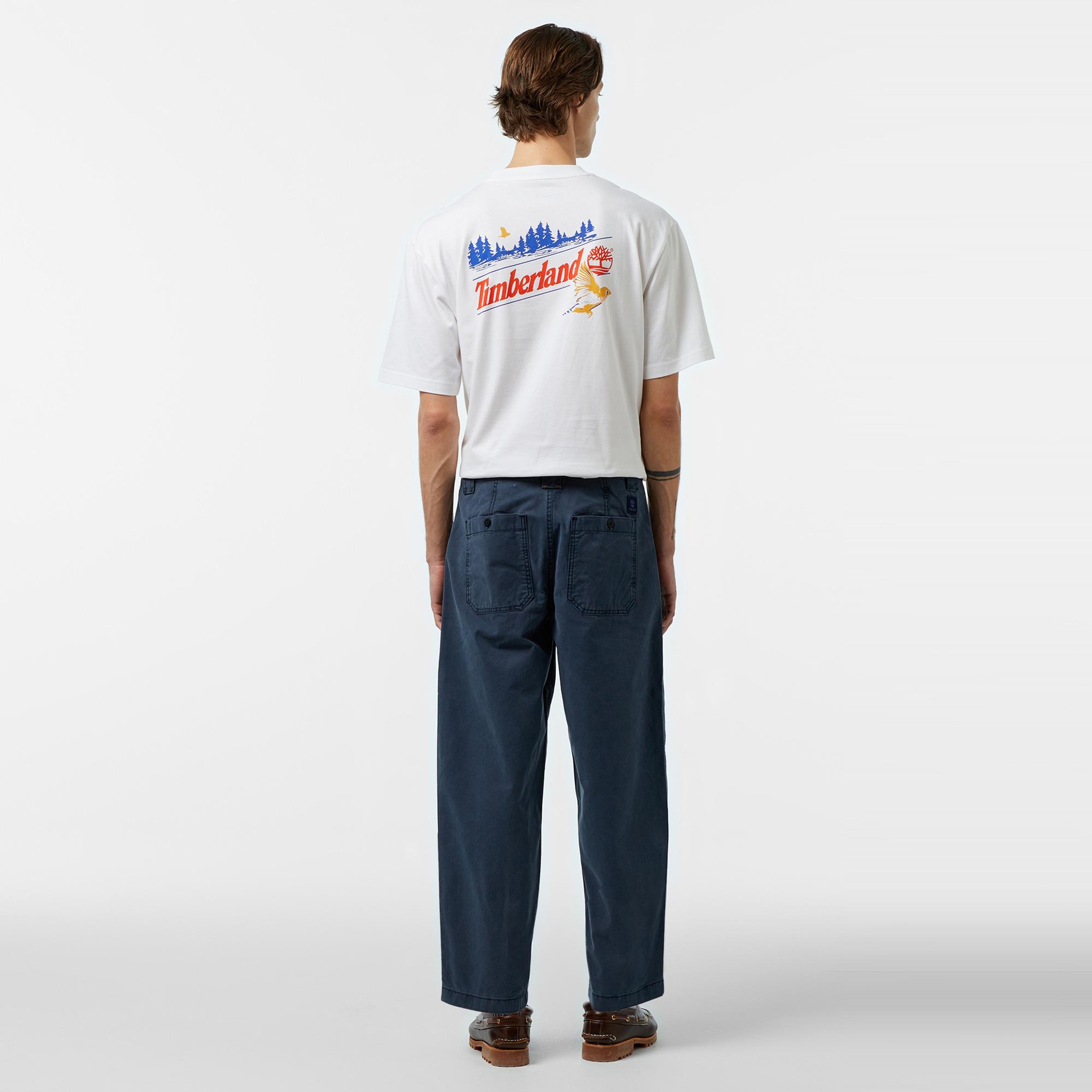 Timberland Goffstown Garment Dye Oxford Fatigue Pan Erkek Lacivert Pantolon