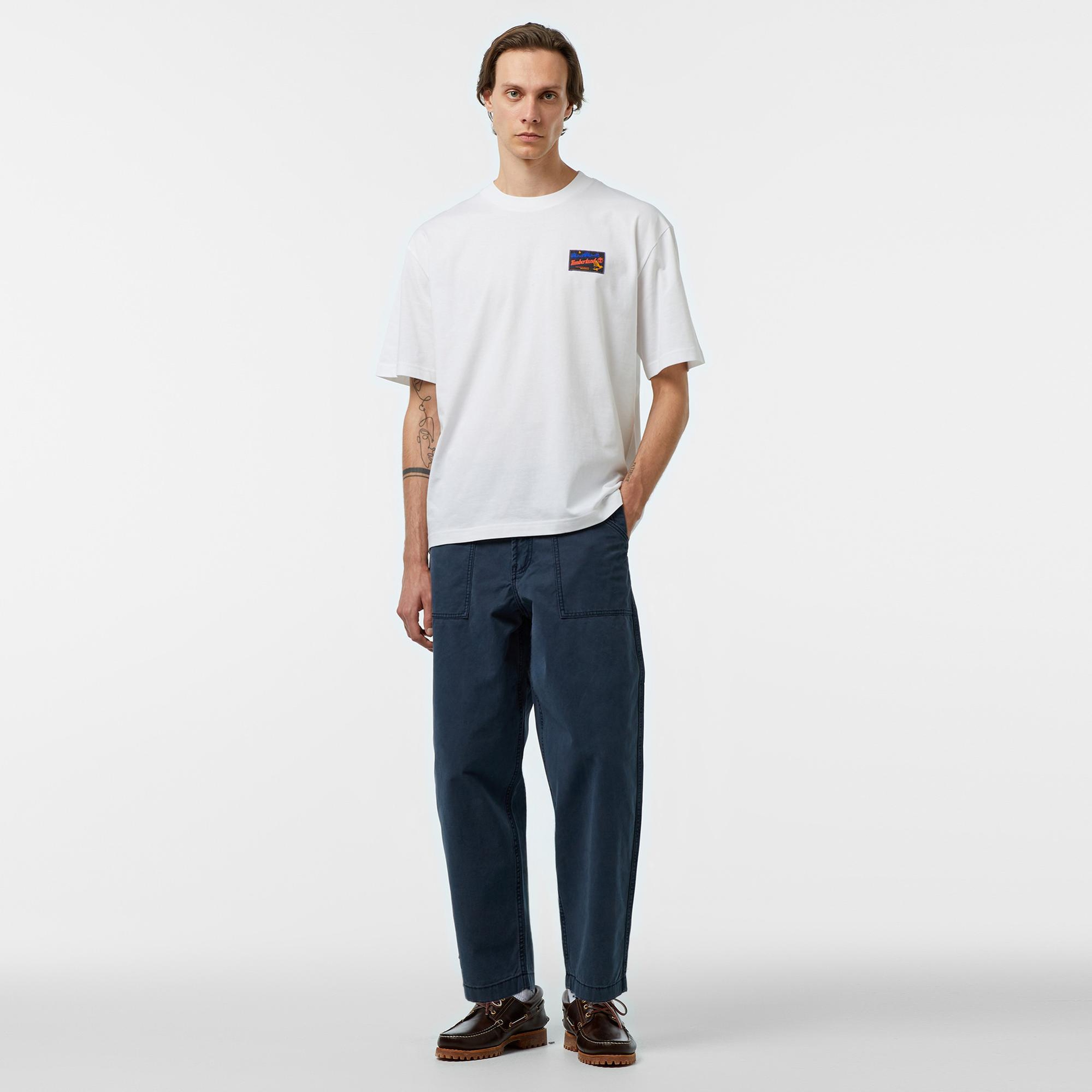 Timberland Goffstown Garment Dye Oxford Fatigue Pan Erkek Lacivert Pantolon