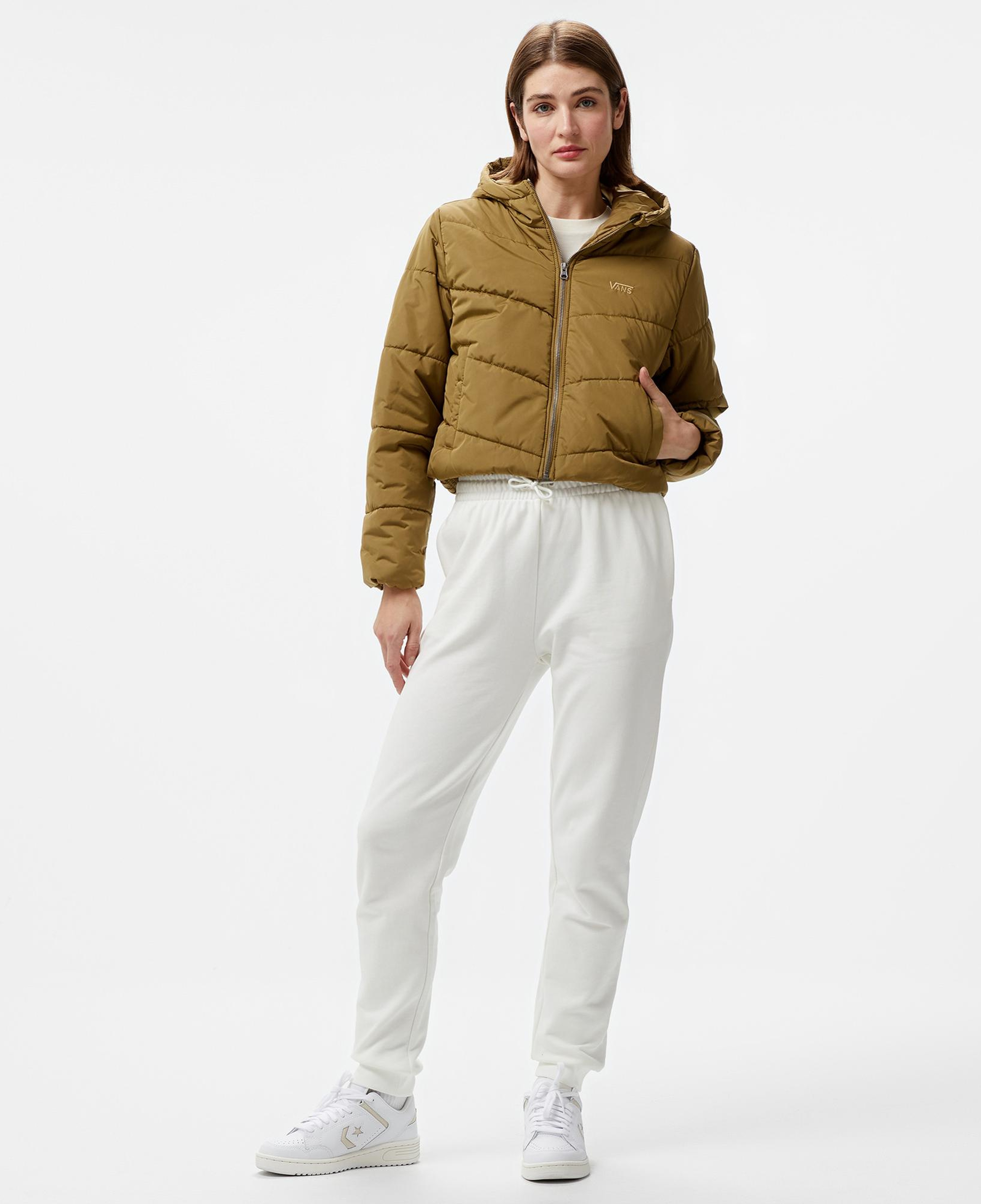 Vans Mte Foundry Crop Puff Hood Kadın Haki Ceket