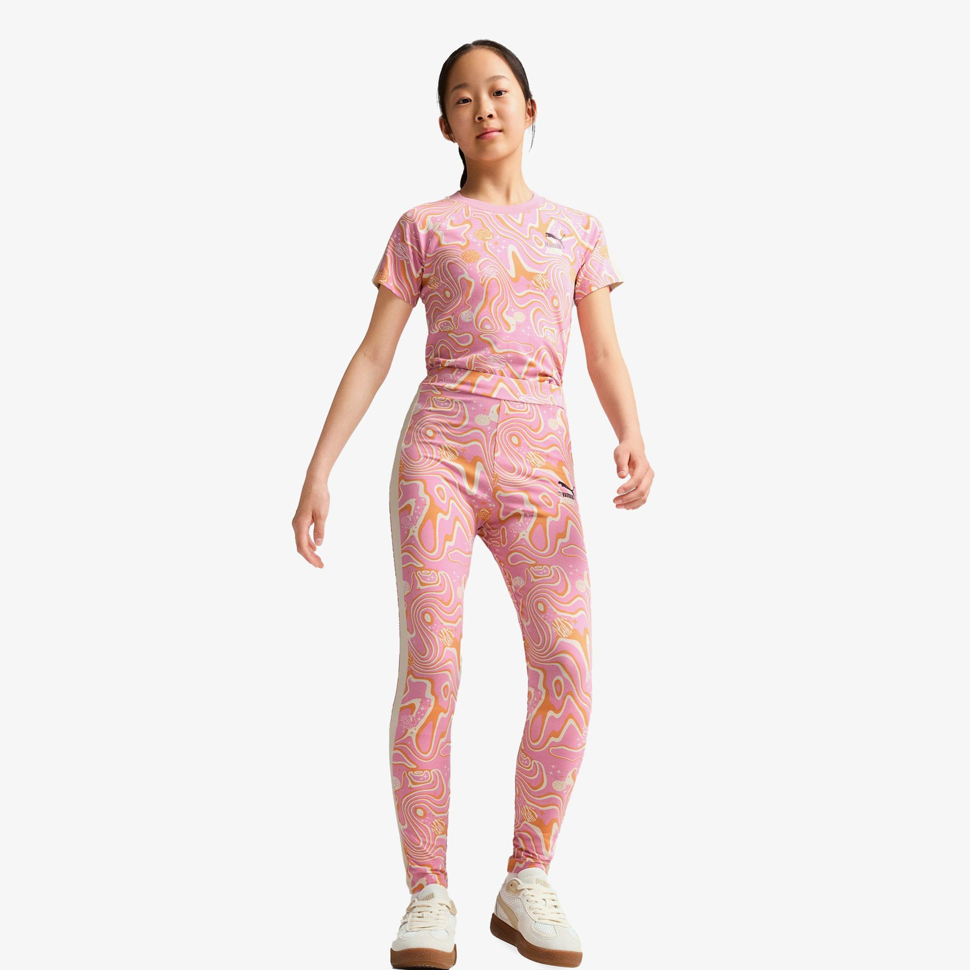 Puma Lava Land Leggings Çocuk Pembe Tayt
